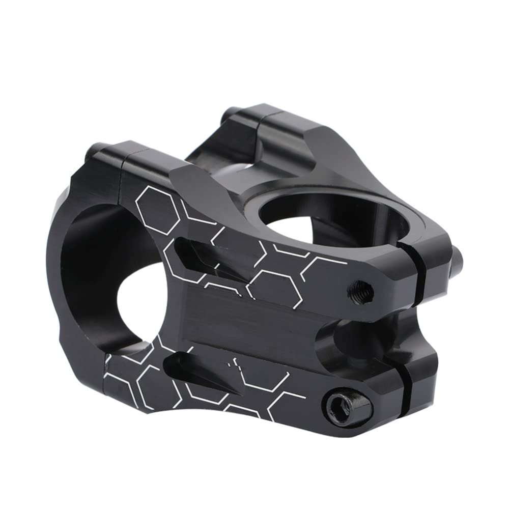 31.8mm Short MTB Bicycle Stem - Aluminum Alloy Ultra-Light Handlebar Riser for Mountain Bike - Black | Perfect for Trail Riding, Commuting & Urban Cycling