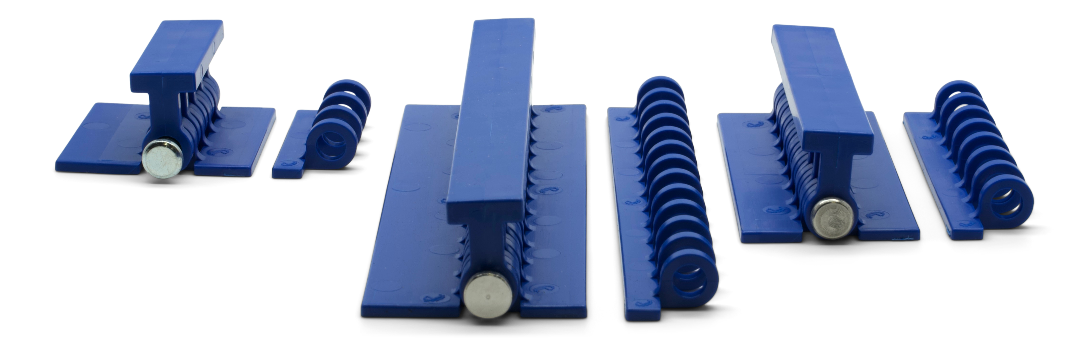 KECO 90mm (3.50 inch) Blue Flexible Hinge Tab Set - Heavy Duty Plastic Hinges for Cabinets, Doors & Furniture Repair - Easy Installation & Durable Design