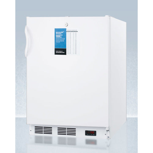 Accucold 24 Inch Wide ADA Compliant All Freezer - Commercial Grade Upright Freezer for Restaurants, Labs & Medical Facilities | VT65MLPROADA