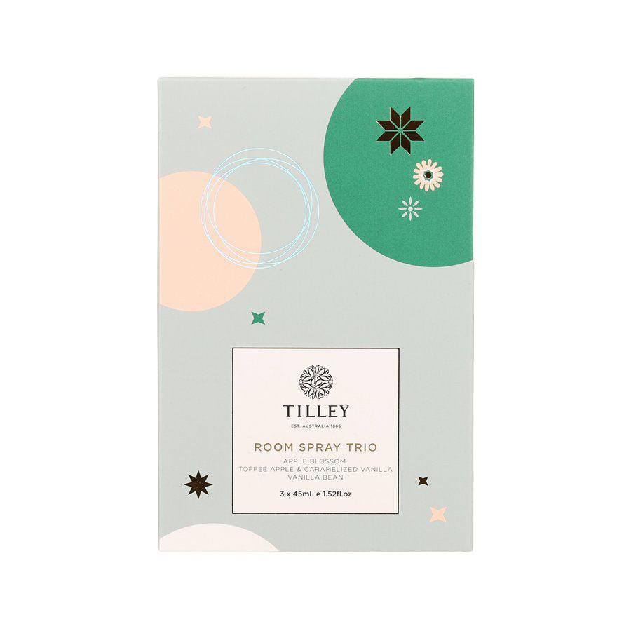 Tilley Room Spray Trio Gift Set - 3 x 45mL (135g) Aromatherapy Essential Oil Diffuser for Home, Office & Spa Relaxation