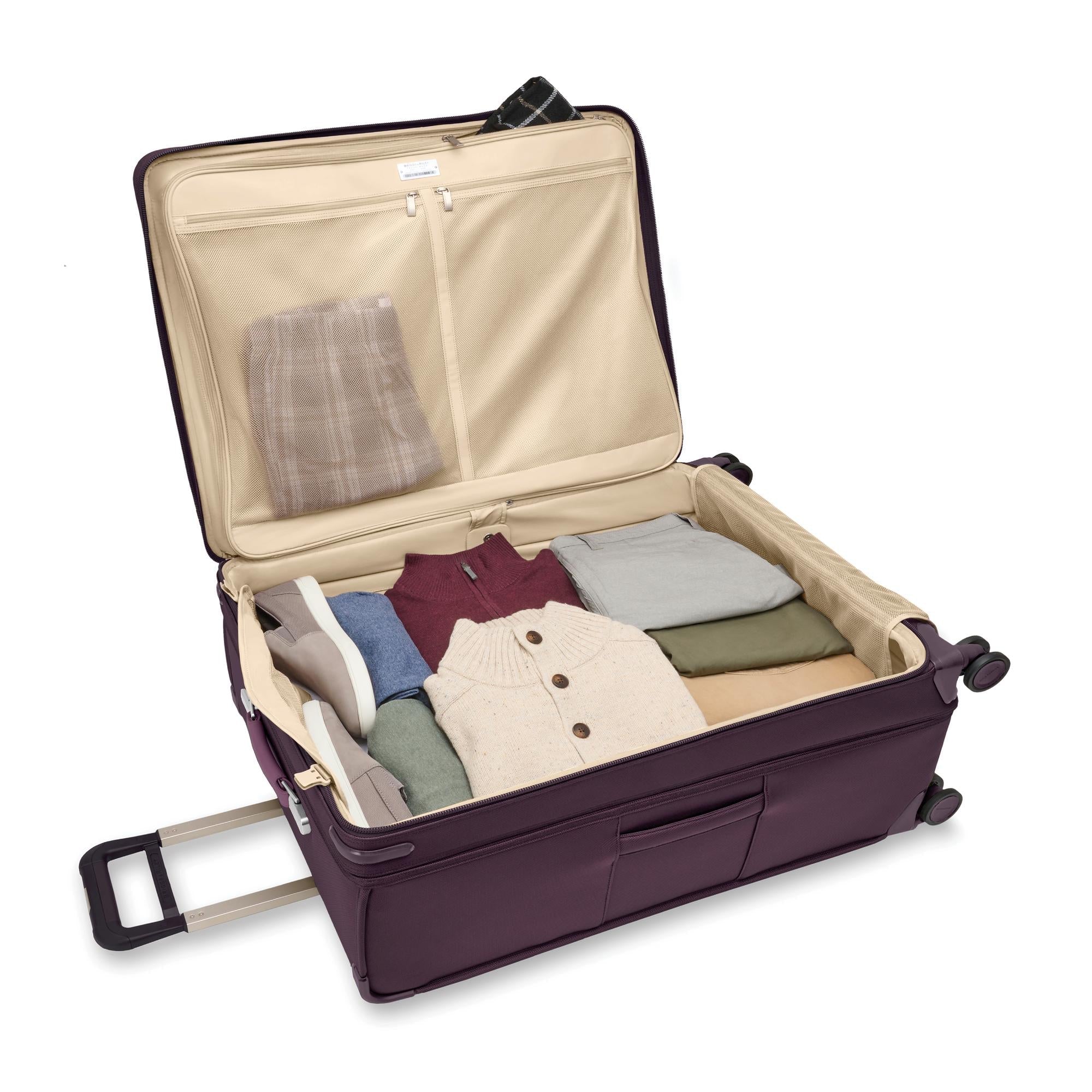 Briggs & Riley Baseline Extra Large Expandable Spinner Luggage - Durable Carry-On Suitcase for International Travel & Business Trips