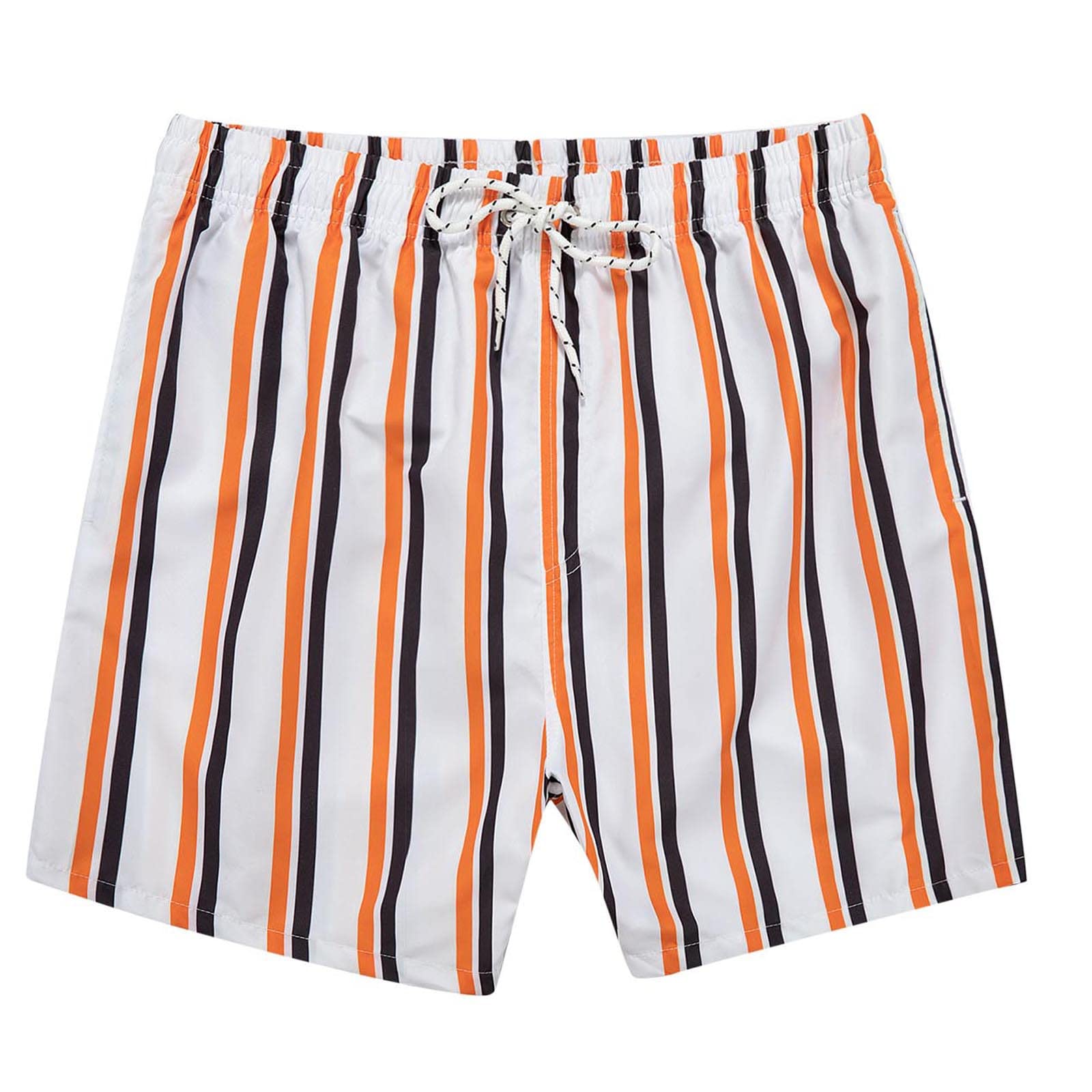 Men's Printed Swim Trunks with Pockets - Gym, Beach & Summer Shorts