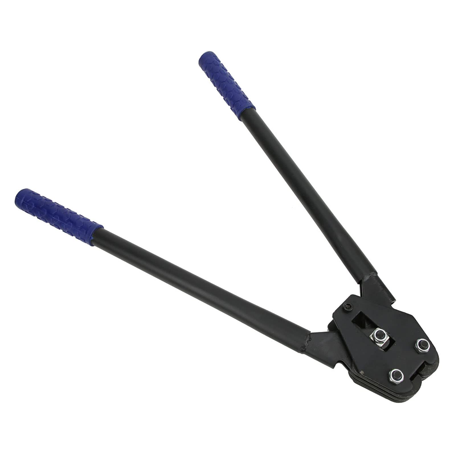 Heavy Duty Steel Strapping Sealer & Crimper Tool - Durable Long Handle for Secure Packaging, Banding & Strapping (Blue) | Ideal for Shipping, Moving & Industrial Use