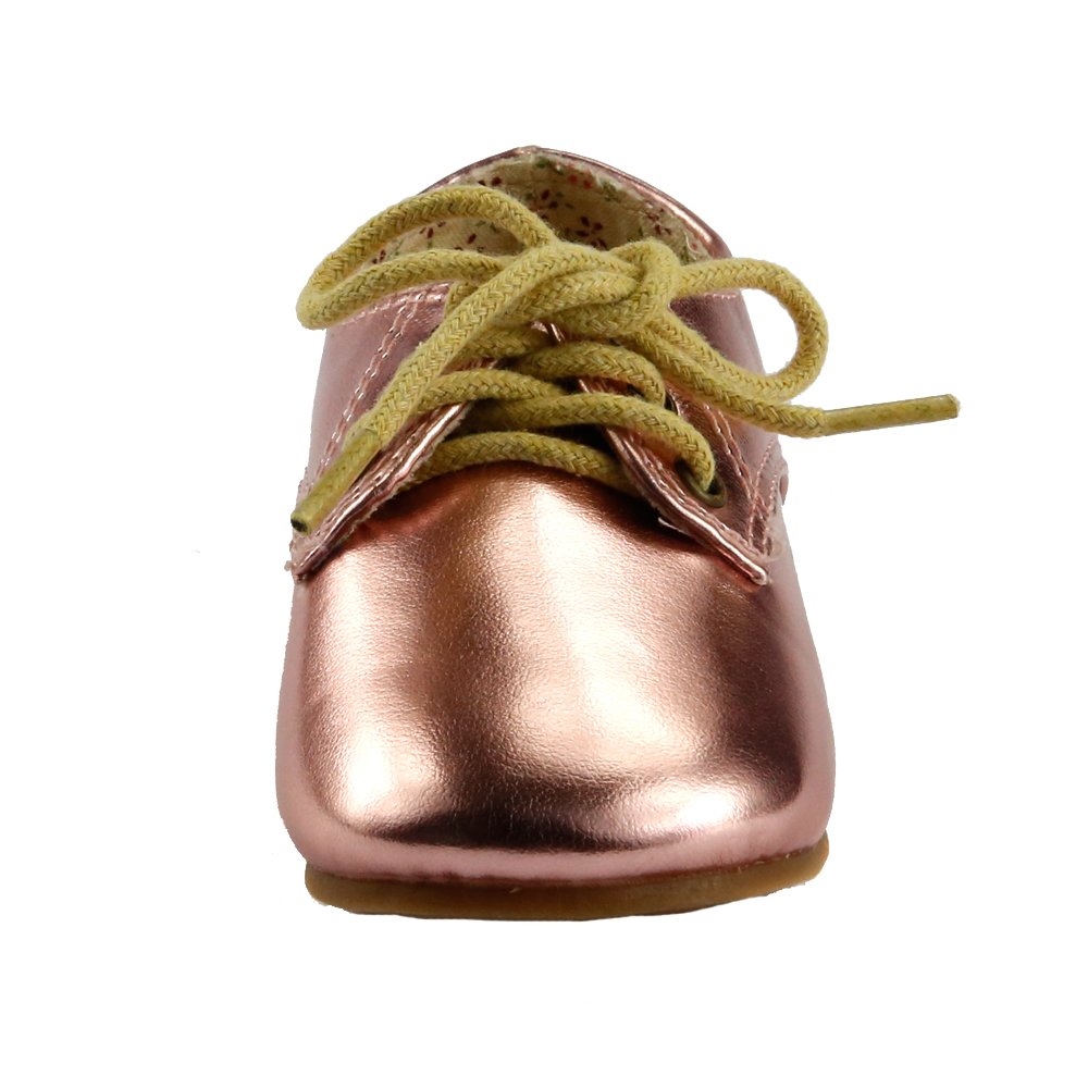 The Doll Maker Girls' Toddler Metallic Oxford Shoes - Stylish & Comfortable First Walkers for Baby Girls (Ages 1-3) | Perfect for Dressy Occasions, Parties & Special Events