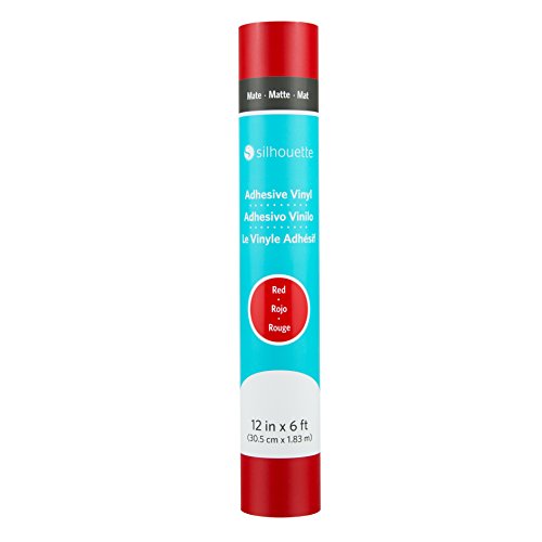 Red Matte Removable Vinyl for Silhouette America - 12
