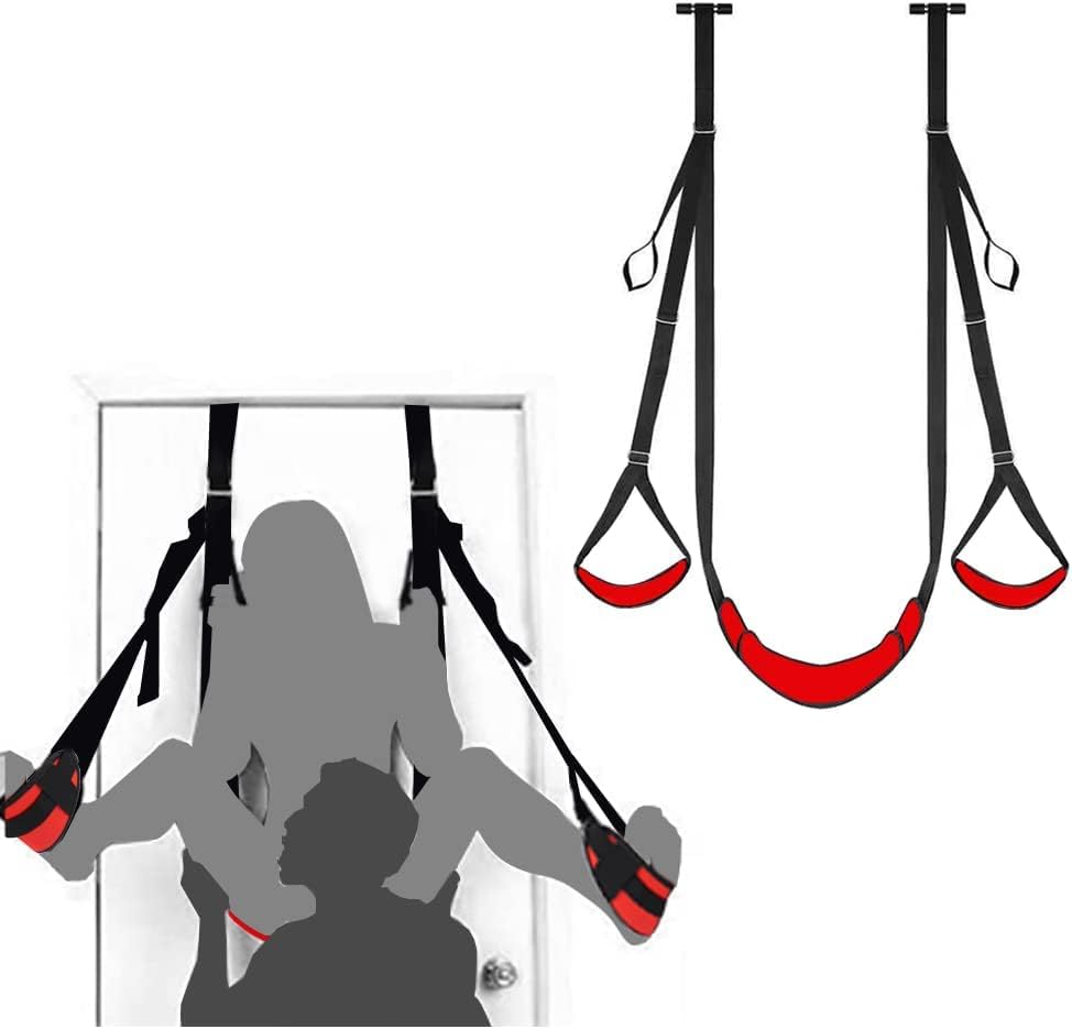 Premium Adult Sex Swing for Couples - Heavy Duty 300LBS Capacity Hanging Sling, Bondage Furniture for Spicing Up Bedroom & BDSM Play - Perfect for Couples, Tantric Sex & Adventure Seekers