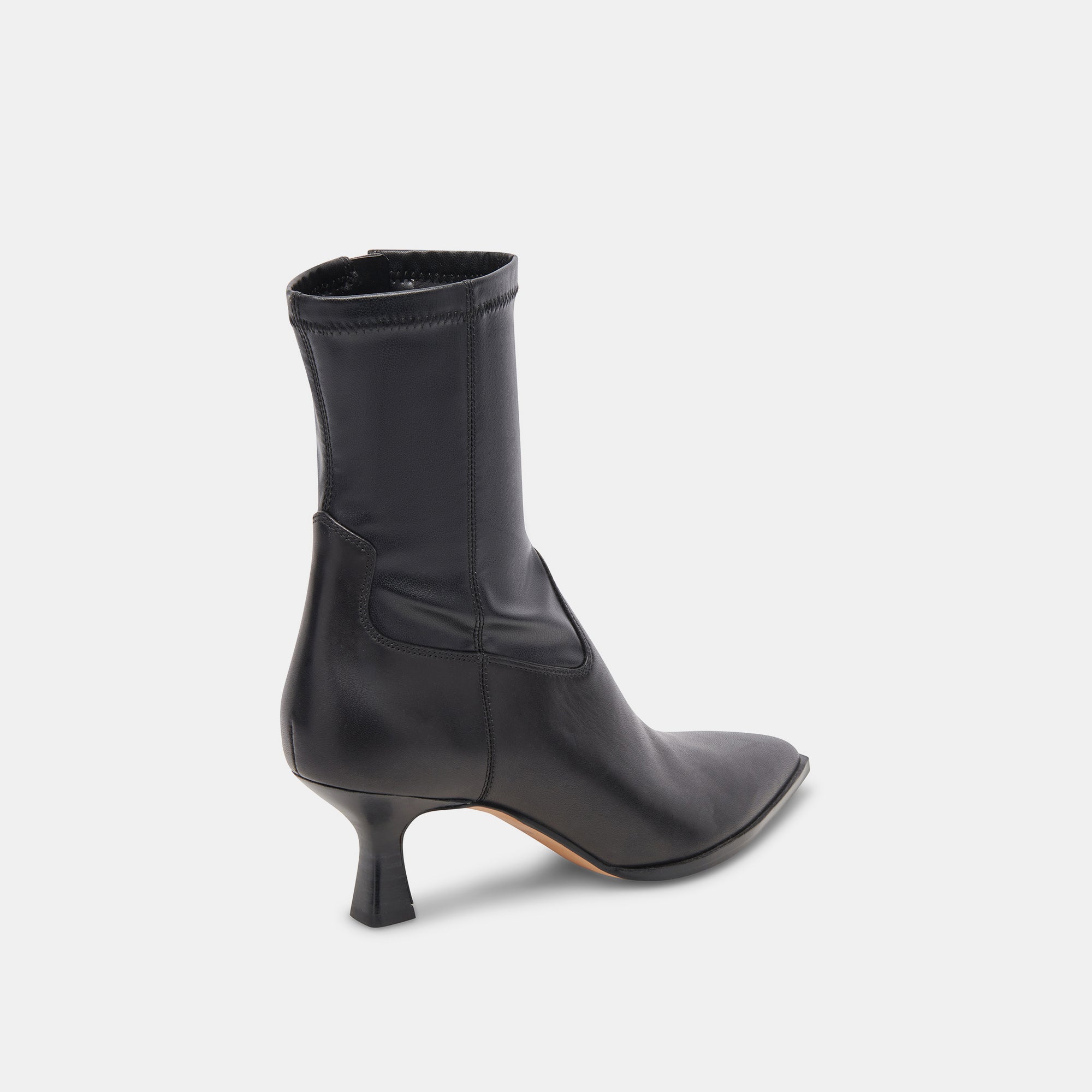 ARYA Wide Calf Boots for Women - Black Leather Ankle Boots with Comfortable Fit - Perfect for Work, Casual Wear & Outdoor Activities