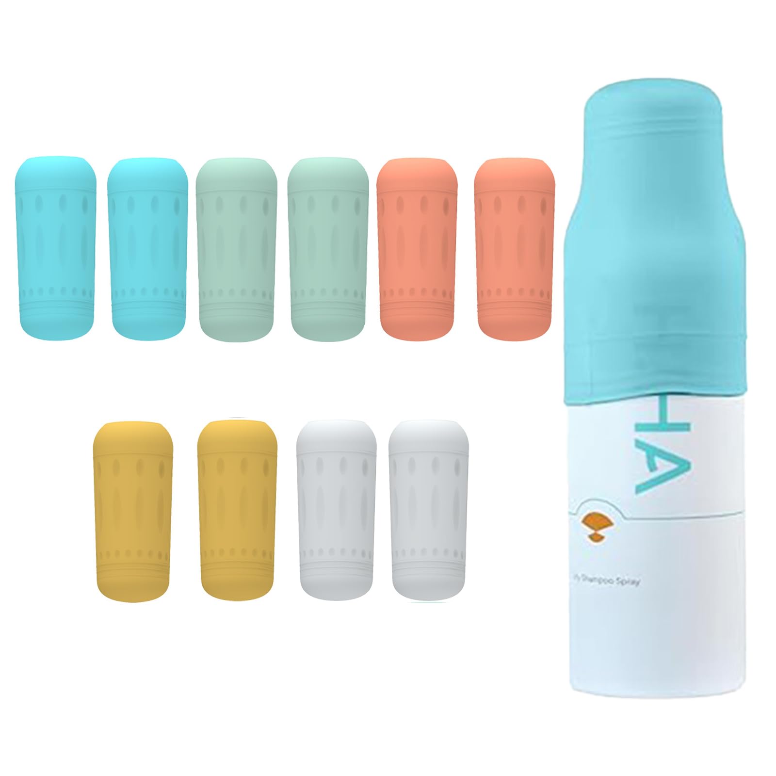 10 PCS Silicone Bottle Covers - Leak-Proof Travel Essentials for Toiletries, Beach Vacations & Cruise Trips | Reusable Protective Sleeves for Men & Women | Perfect for Gym, Camping & Airplane Carry-Ons