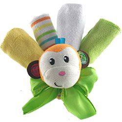 Soft Baby Washcloths (4-Pack) & Wrist Rattle Gift Set - Gentle Newborn Bath Essentials & Sensory Toys for Infant Development
