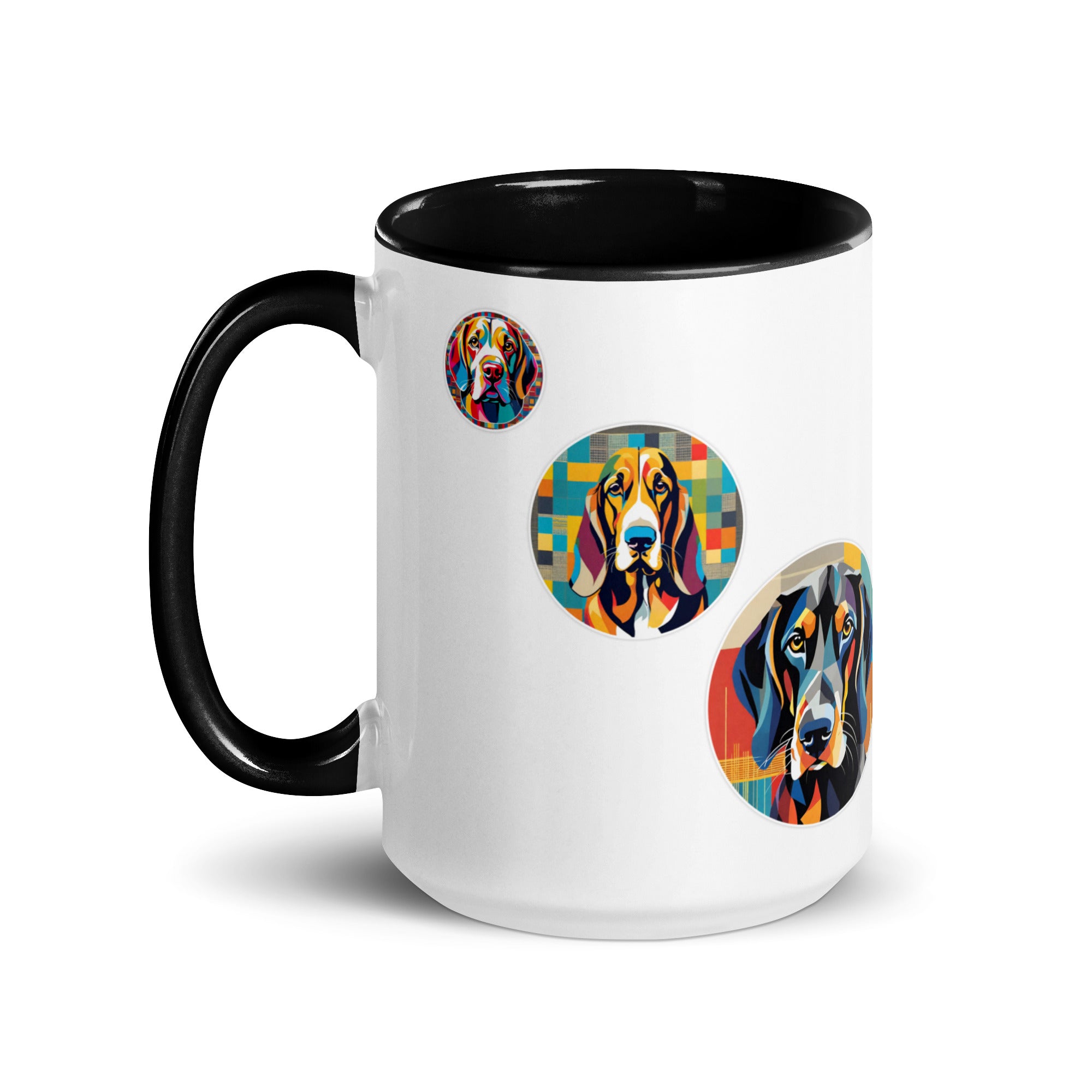 Color Changing Mug with Hound Design - Hot & Cold Reactive Ceramic Coffee Cup for Home, Office, or Gift Use