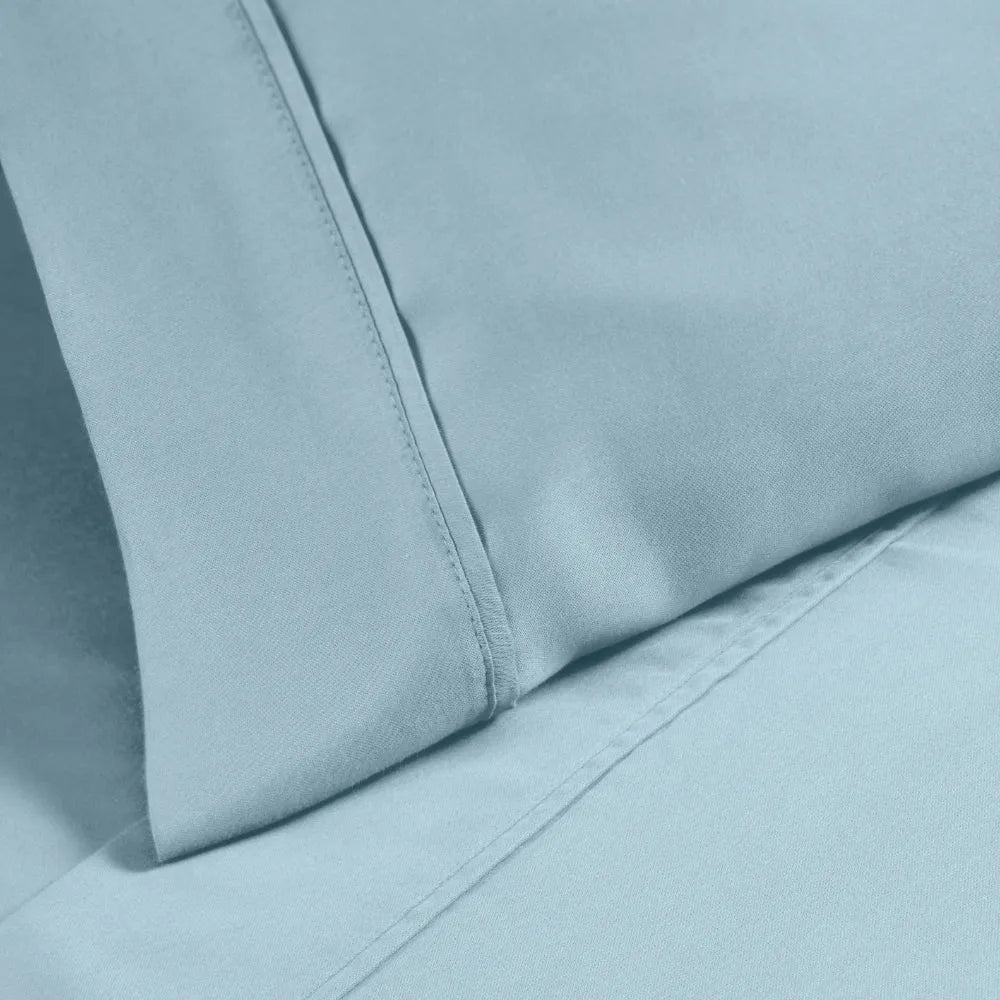 Premium 1200 Thread Count Cotton Blend 2-Piece Solid Pillowcase Set - Ultra Soft & Breathable Bedding for Side Sleepers & Hot Sleepers - Perfect for Master Bedroom, Guest Room & Luxury Hotels