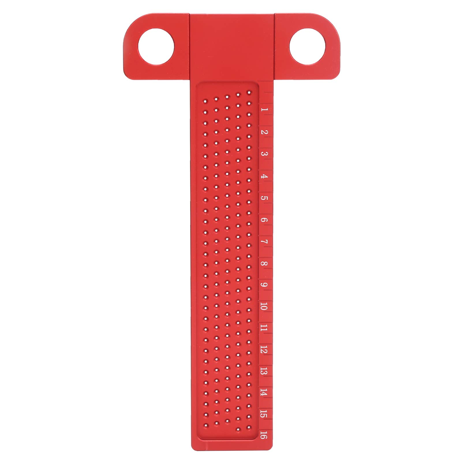 TenNuoDa T-Type Ruler with Hole Scriber - Precision Woodworking Carpenter Tool for Marking and Scribing Lines (T160) | Ideal for DIY Projects, Furniture Making, and Carpentry Work