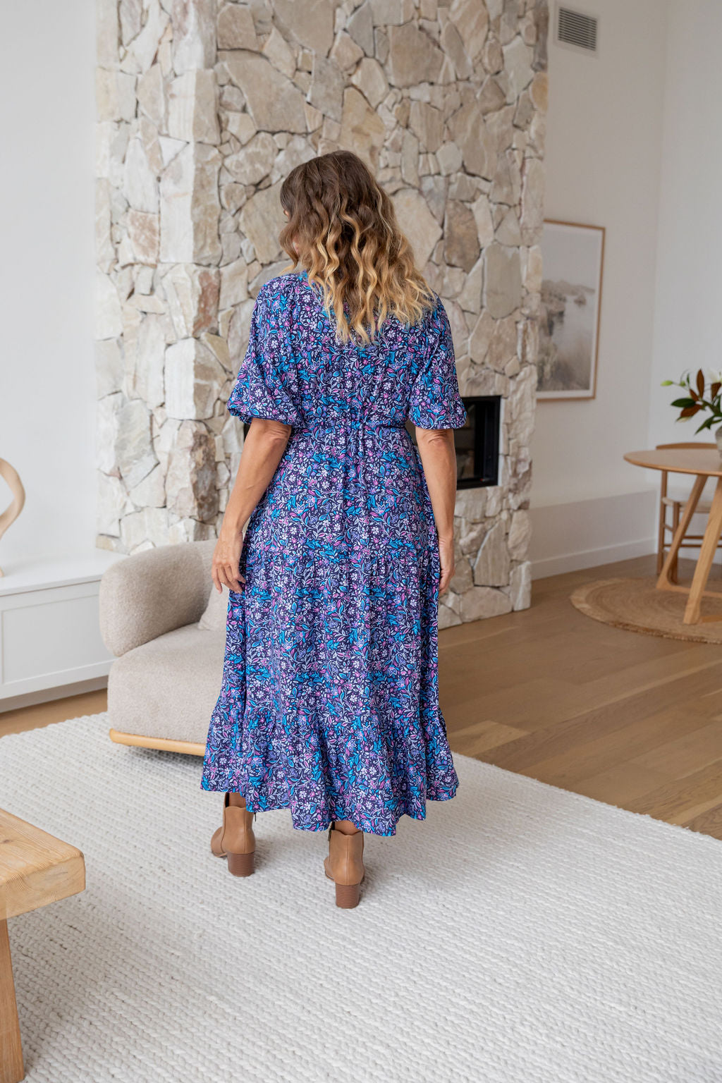 Addison Dress in Jasmine - Elegant Floral Summer Dress for Women | Perfect for Weddings, Parties & Casual Outings