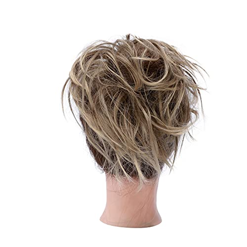 Messy Bun Scrunchie for Women - Stretchable Hair Tie for Tousled Updo & Ponytail - Perfect for Workouts, Yoga, and Everyday Styling