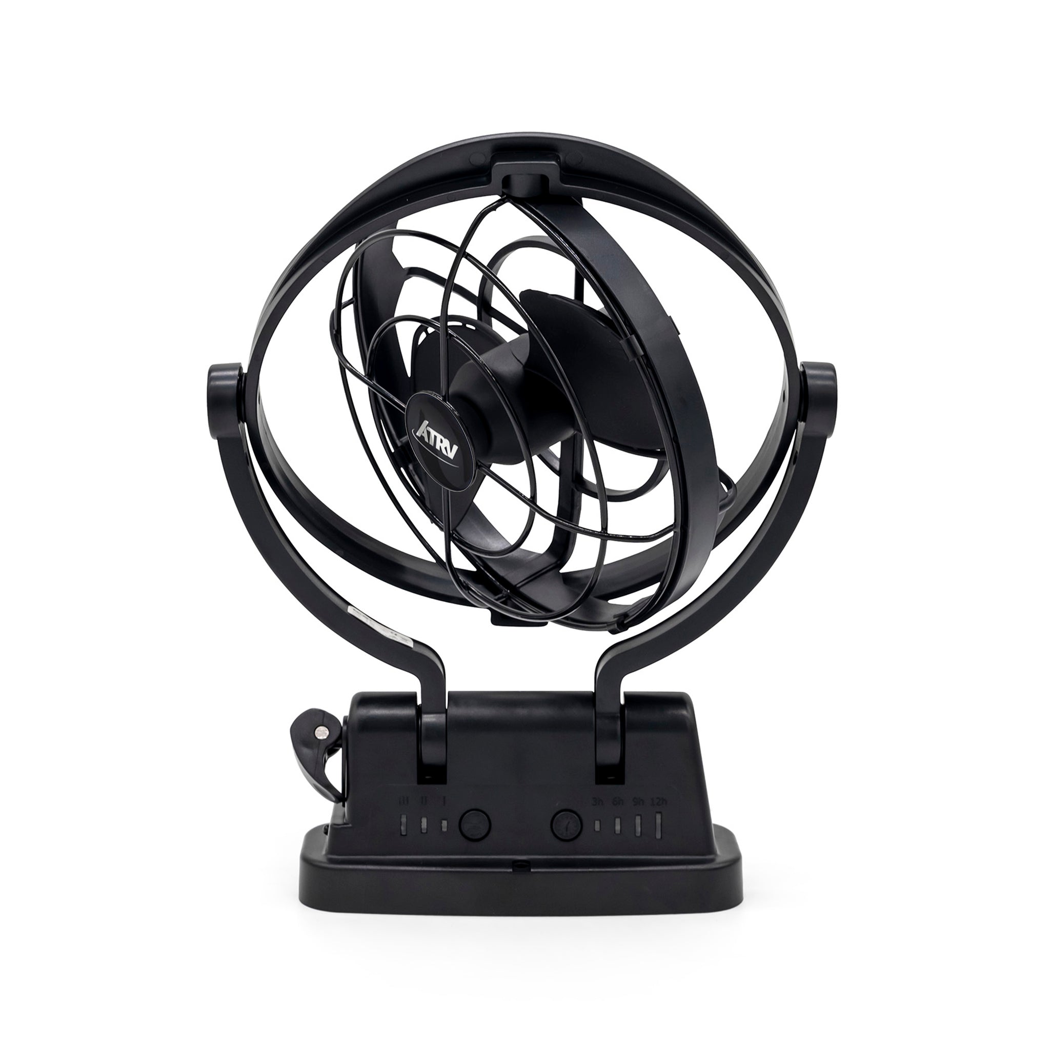 12V RV & Caravan Interior Ventilation Fan - Black | Quiet Cooling Fan for Motorhome, Camper & Travel Trailer | Perfect for Bedroom, Kitchen & Living Area