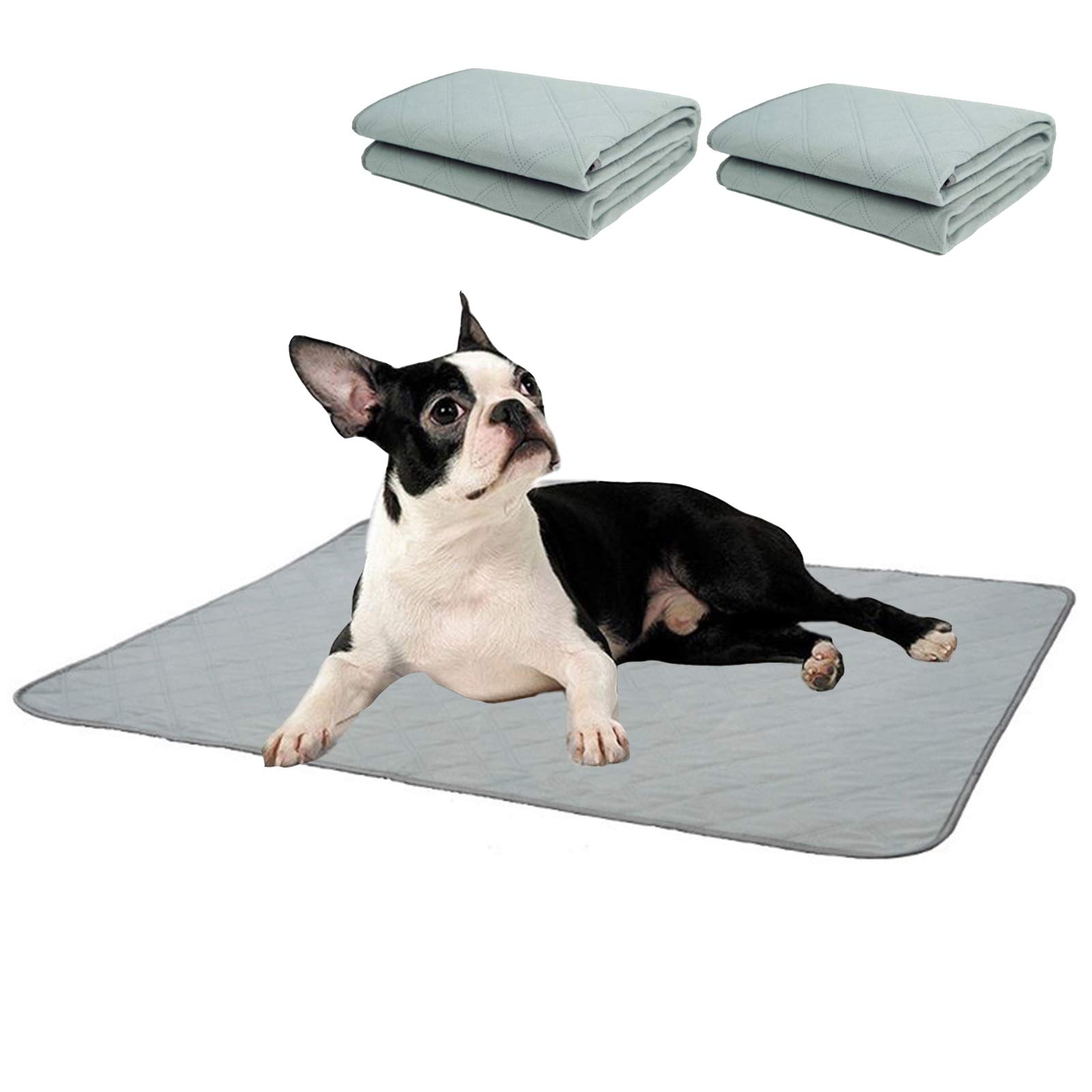 Washable & Reusable Dog Pee Pads - Super Absorbent Puppy Training Pads with Non-Slip Waterproof Backing for Dogs, Puppies, Rabbits & Small Pets - Perfect for House Training, Crate Lining & Whelping Areas