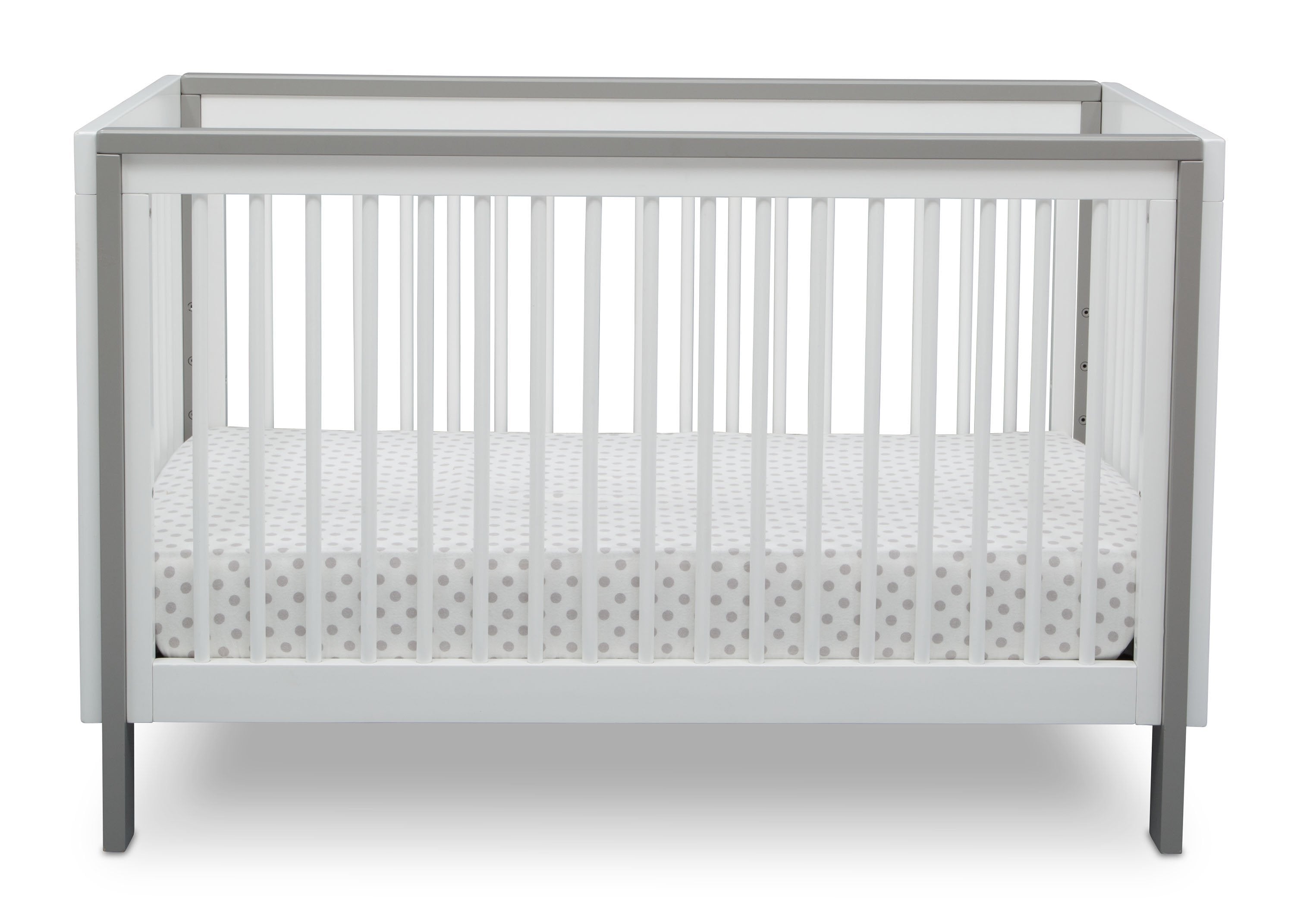 Fremont 3-in-1 Convertible Baby Crib - White Nursery Furniture for Newborn to Toddler | Perfect for Small Spaces & Modern Nurseries