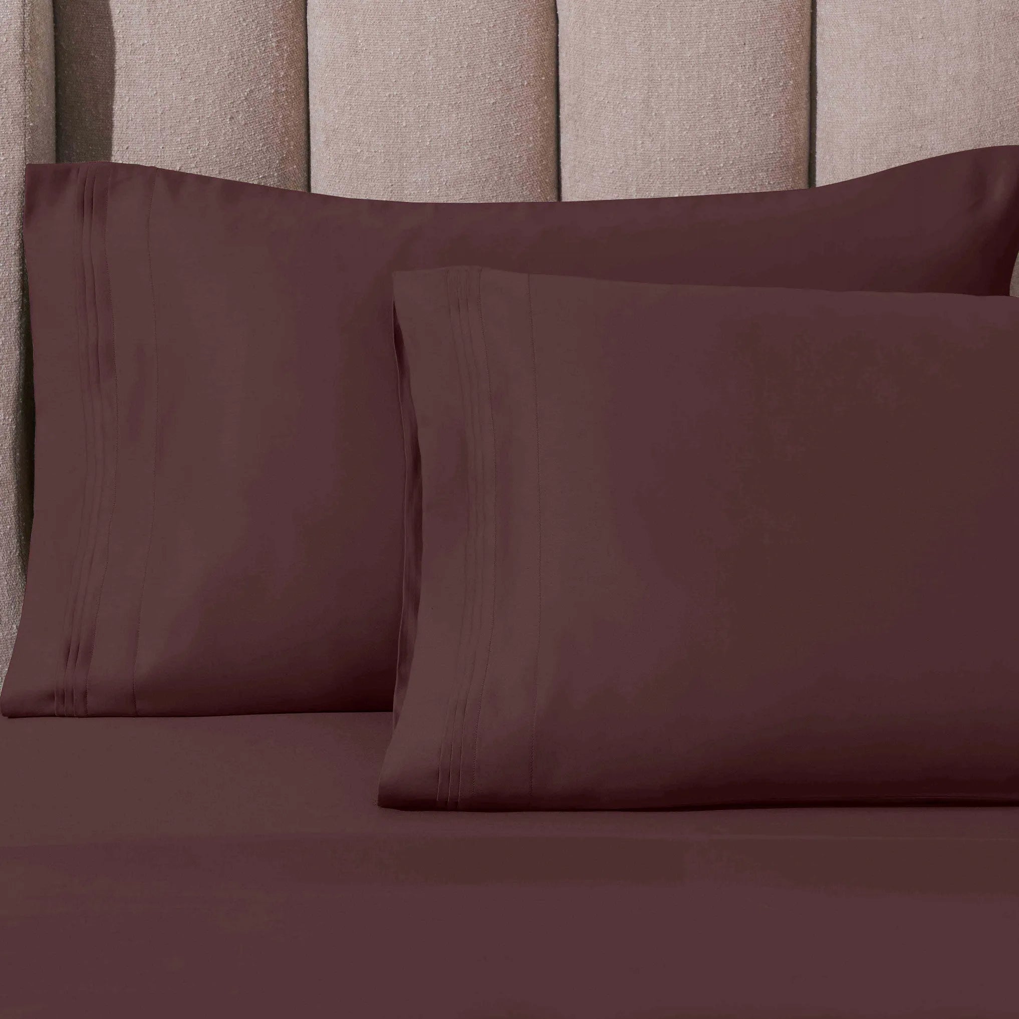 Luxury 1000 Thread Count Egyptian Cotton Pillowcase Set - Soft & Breathable Bedding for Ultimate Comfort - Perfect for Master Bedroom, Guest Room & Hotel Use