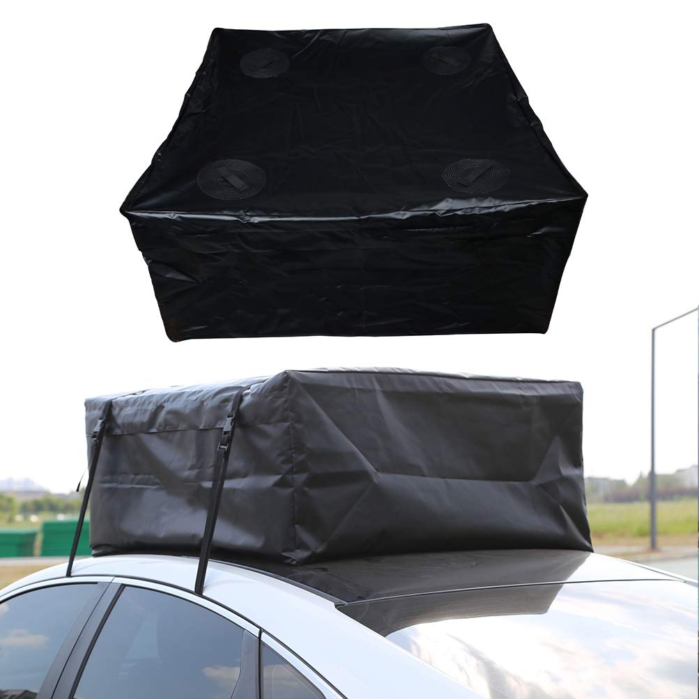 **15 Cubic Car Cargo Roof Bag - Waterproof & Durable Car Top Carrier for SUV, Truck, Van (With/Without Rack) - Perfect for Road Trips, Camping & Outdoor Adventures**