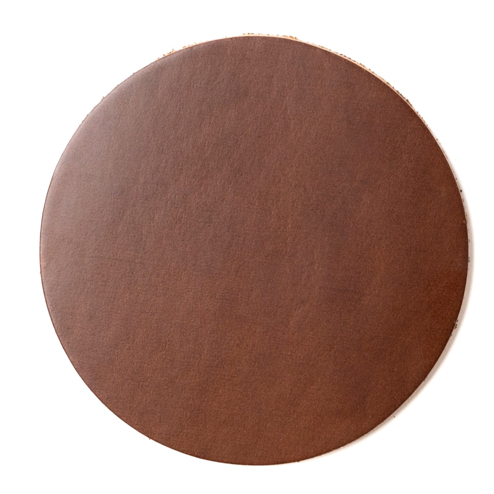 Premium 4-Pack Genuine Leather Coasters - Blank & Engravable for Home, Office, and Bar Use