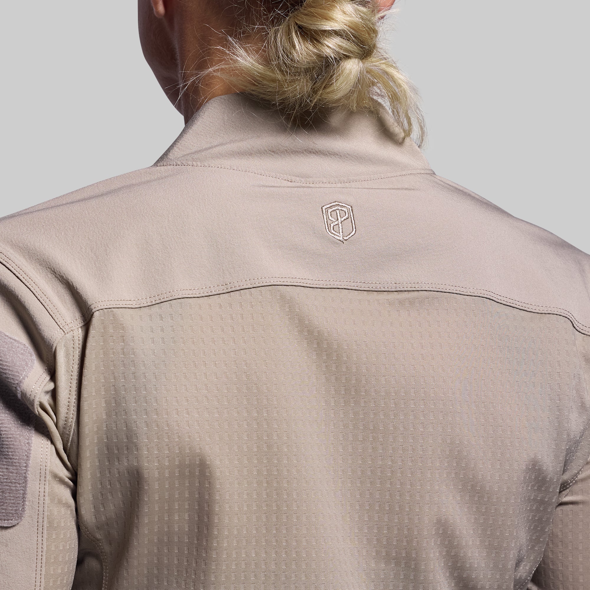 Women's Op Top Pro - Desert Tan | Lightweight & Breathable Activewear for Running, Yoga & Outdoor Workouts