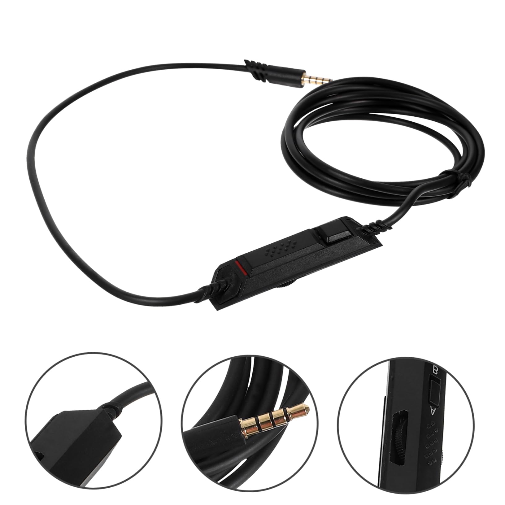 ETHZZLE A10 A40 Gaming Headset Audio Extension Cable with Inline Mute & Volume Control - 2m/6.5ft for PC, PS4, PS5, Xbox - Essential Gaming Accessory for Streaming & Competitive Play