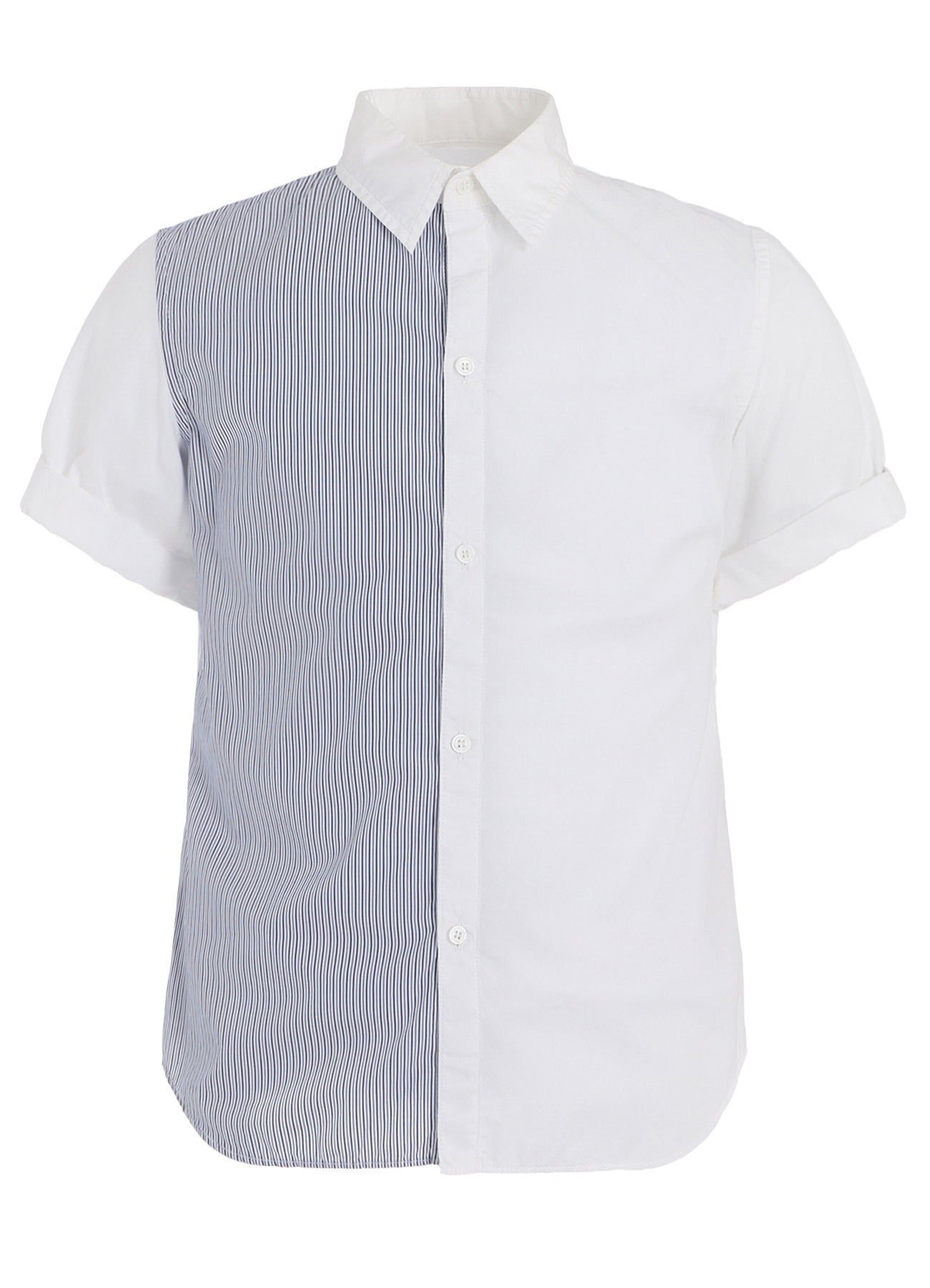Premium Cotton Broad Stripe Short Sleeve Shirts for Men - Casual Summer Button Down Tops - Perfect for Office, Beach & Outdoor Activities