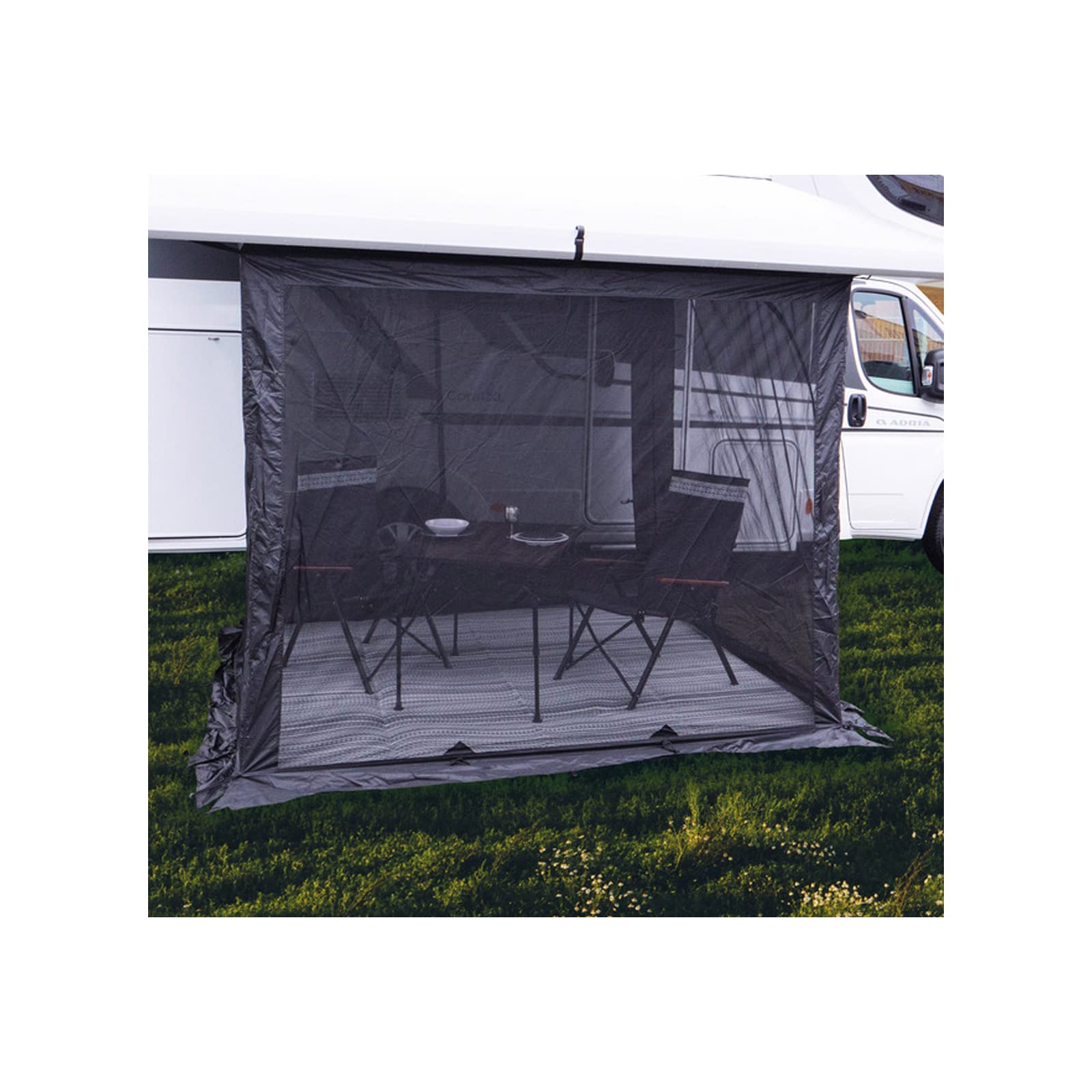 Reimo Mosquito-Free Camping Tent - 240x230x180cm Black Insect Protection Awning for Outdoor, Picnic, Beach & Backyard Use