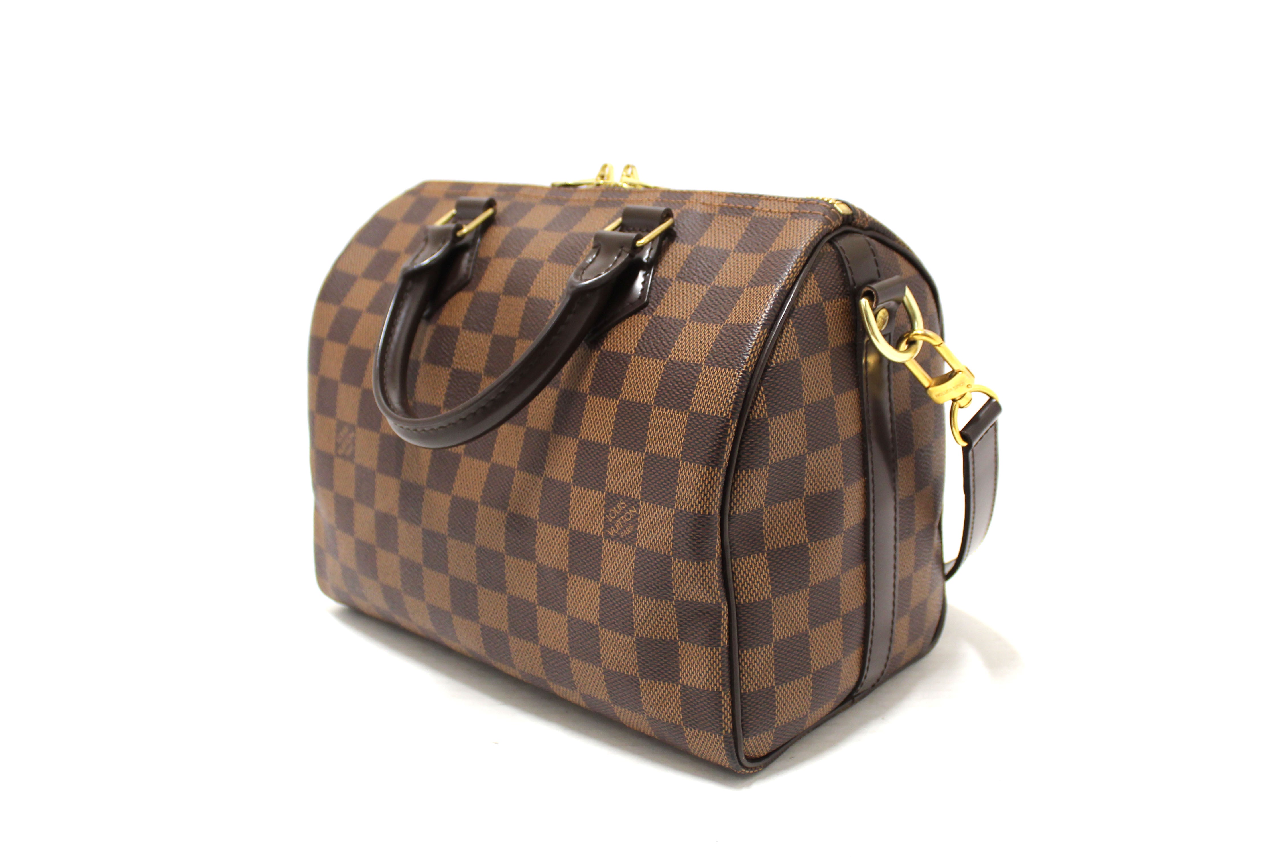 Authentic Louis Vuitton Damier Ebene Speedy 25 Bandouliere Crossbody Bag - Luxury Handbag for Women, Perfect for Work, Travel & Everyday Use