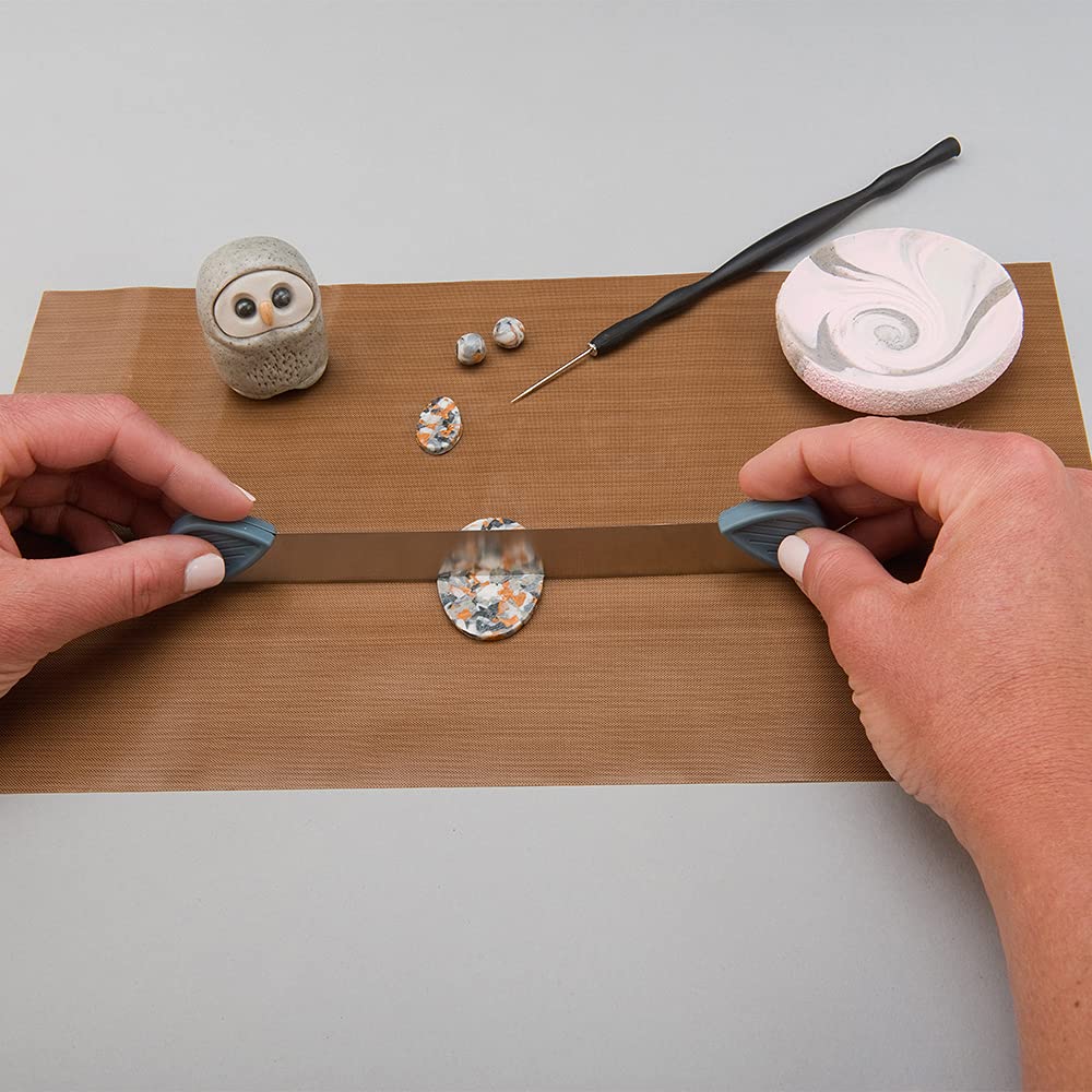 Polyform Sculpey Tools Oven-Safe Reusable Silicone Non-Skid Work Mat for Polymer Clay - 7.75