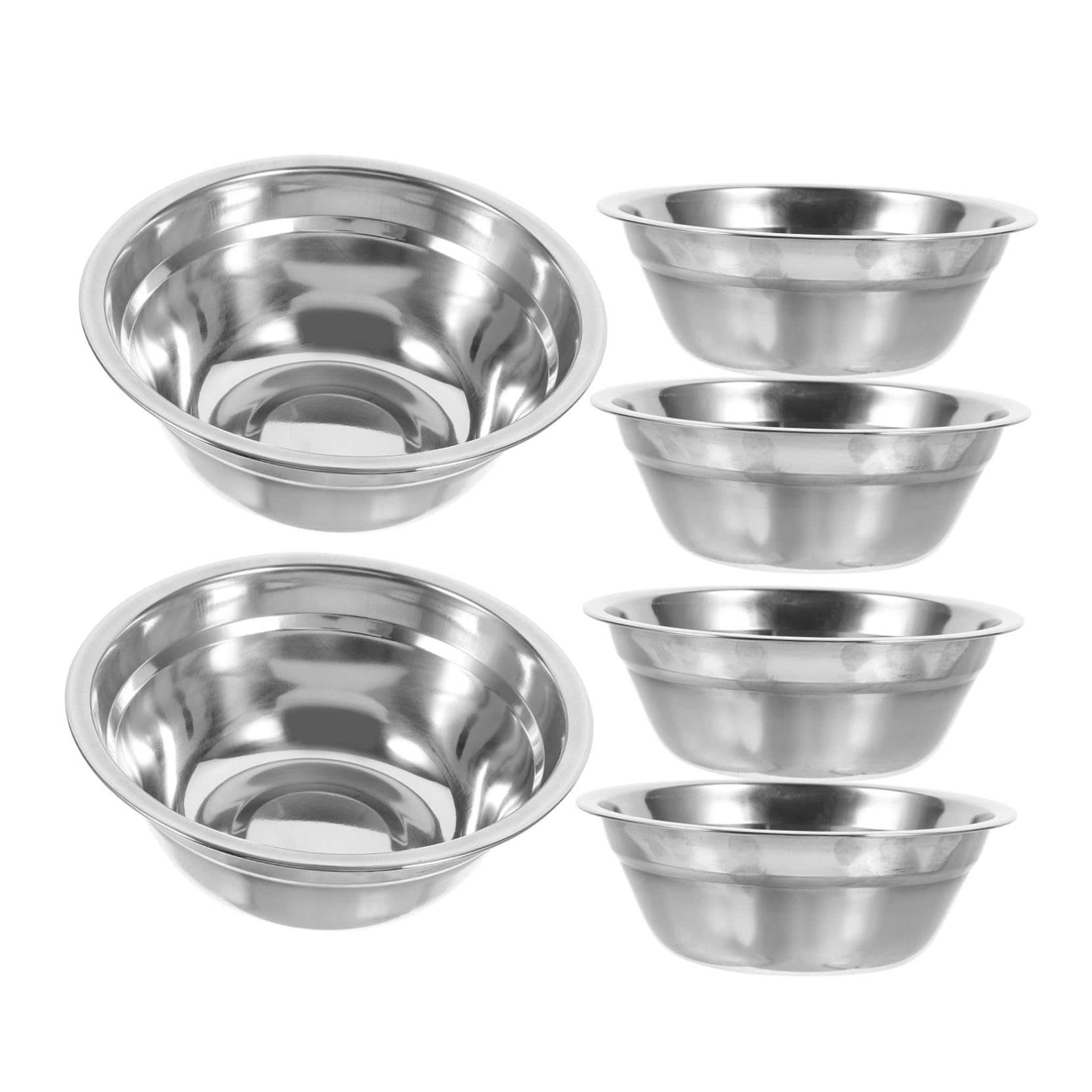 Minkissy 6-Piece Mask Mixing Bowl Set - Stainless Steel Bowls for Facial, Beauty & Salon Accessories - Perfect for DIY Skincare, Spa Treatments & Professional Makeup Application