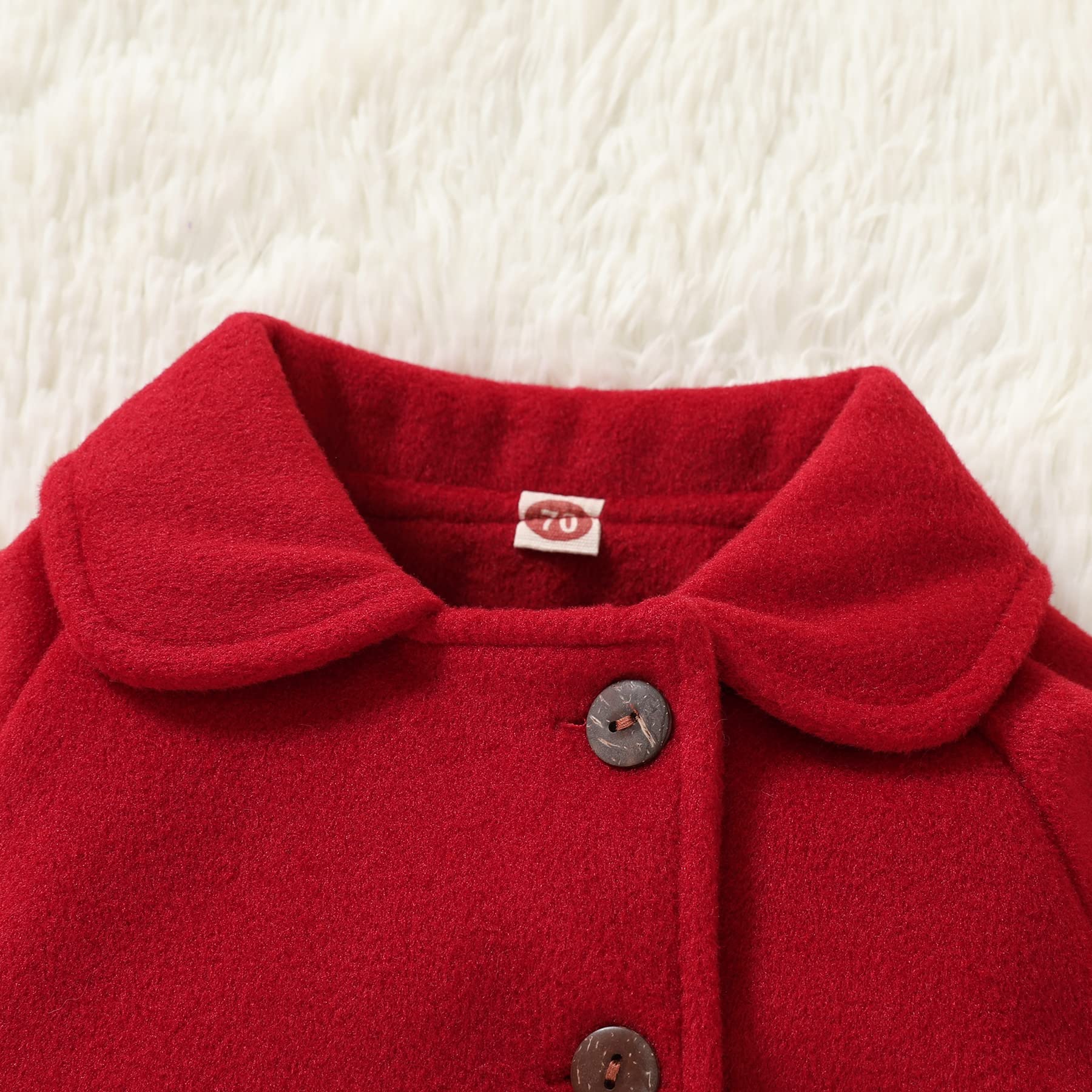Baby Girl Winter Coats & Jackets - Warm Button Cloak Outerwear for Fall & Winter | Perfect for Outdoor Play, School & Holiday Outfits