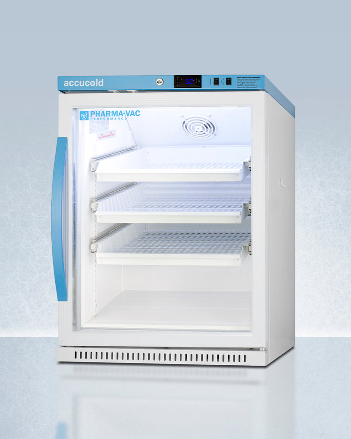 Accucold 6 Cu.Ft. ADA Compliant Medical Vaccine Refrigerator with Removable Shelves & Digital Temperature Control - Perfect for Pharmacies, Clinics, and Vaccine Storage Facilities