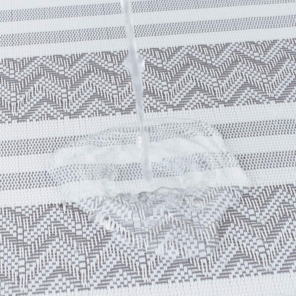 Heat-Resistant & Stain-Resistant PVC Table Placemats Set of 6 - Non-Slip Washable Vinyl Woven Place Mats for Dining Table (Grey) | Perfect for Everyday Meals, Dinner Parties & Kitchen Decor