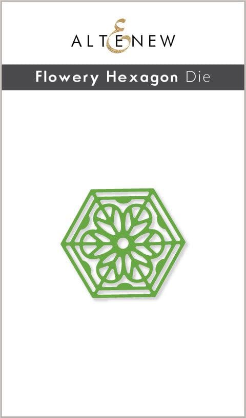 Hexagon Flower Wall Art - Modern Geometric Floral Decor for Living Room, Bedroom & Office