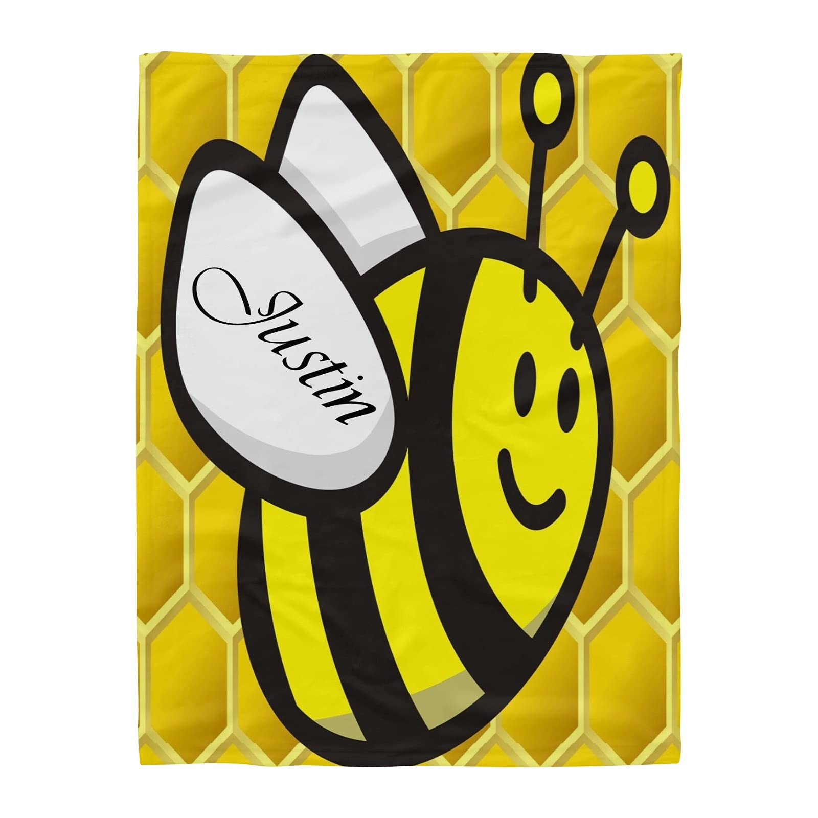 Personalized Baby Blanket with Name - Soft Fleece Nursery Throw Blanket 30