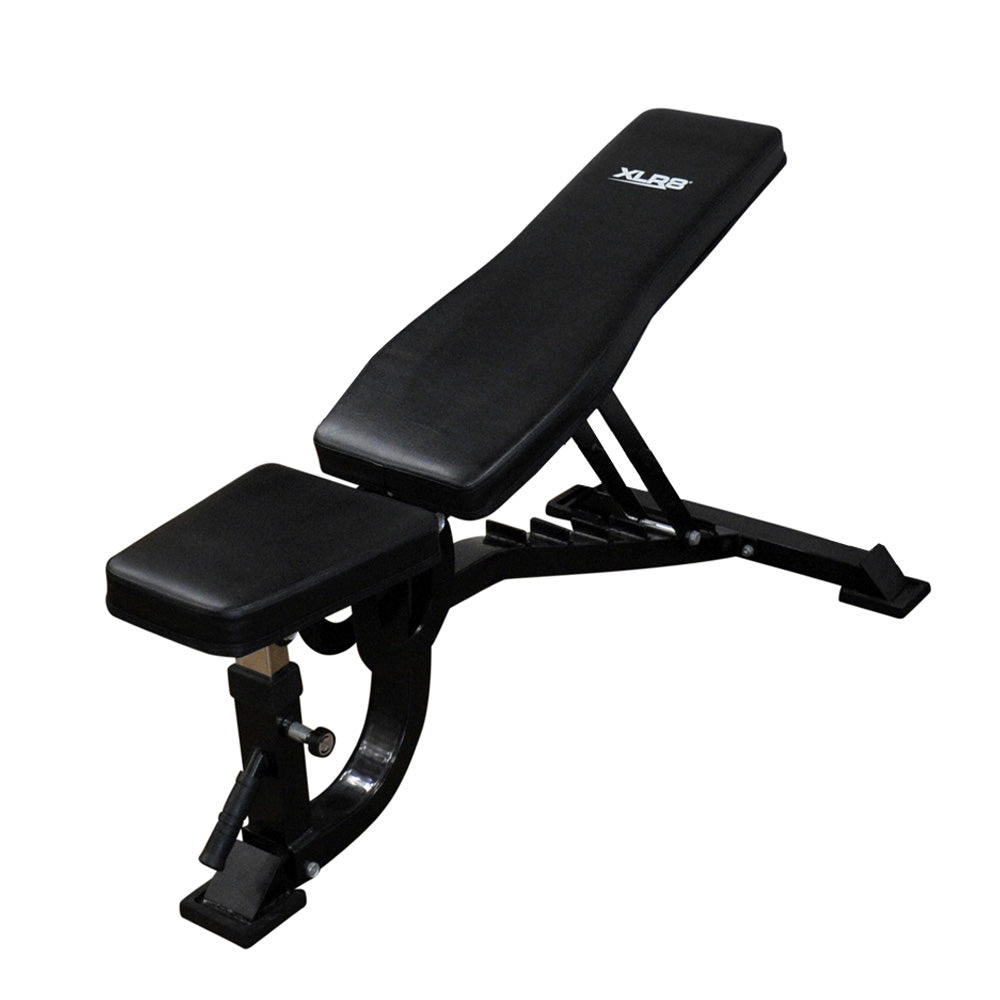 XLR8 Adjustable Weight Bench for Home Gym - 12-Position Incline/Decline Workout Bench for Strength Training & Full-Body Exercises - Perfect for Dumbbell Press, Sit-Ups & More