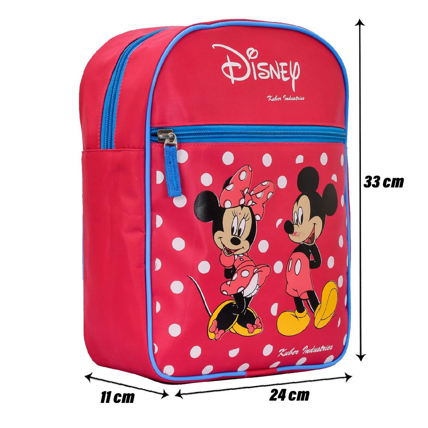 Disney Mickey Mouse Backpack for Kids - Pink School Bag with 2 Compartments | Cute Bookbag for Boys & Girls | Perfect for Elementary School, Daycare & Travel
