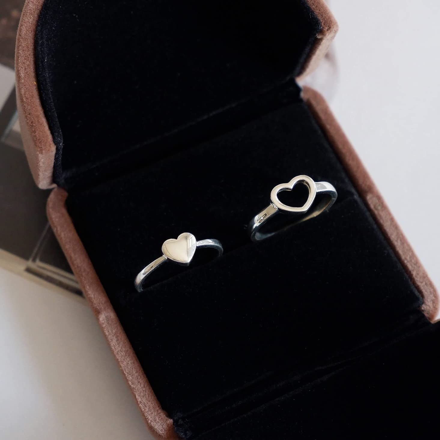 Custom Engraved Couple Rings - Sterling Silver Matching Love Bands for Anniversaries & Weddings