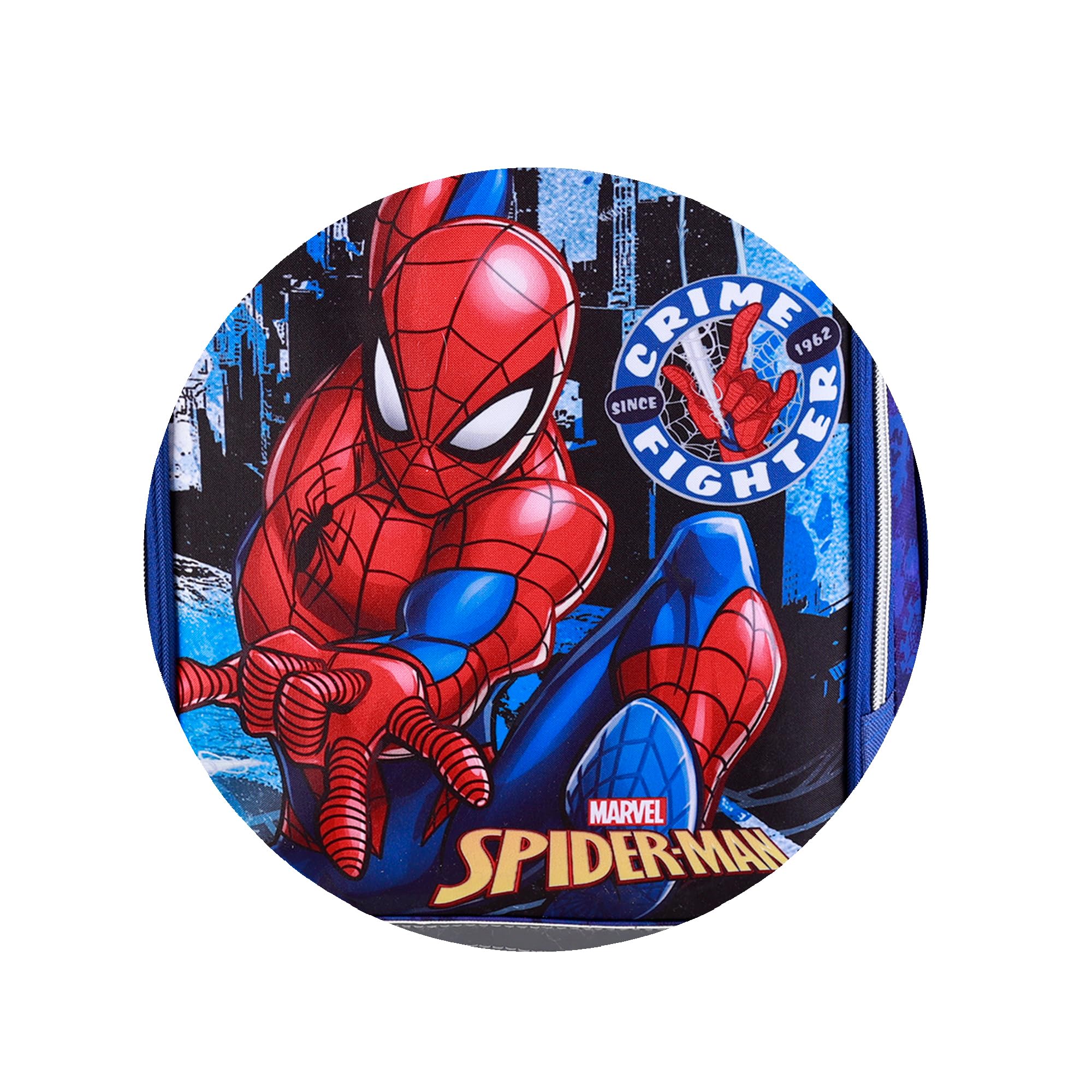 TOYBAGS Spiderman Backpack for Kids - Adjustable Dual Compartment School Bag (16.3 x 11.8 x 6.7 Inches) - Unisex Black Spider-Man Design - Perfect for School, Travel & Daily Use