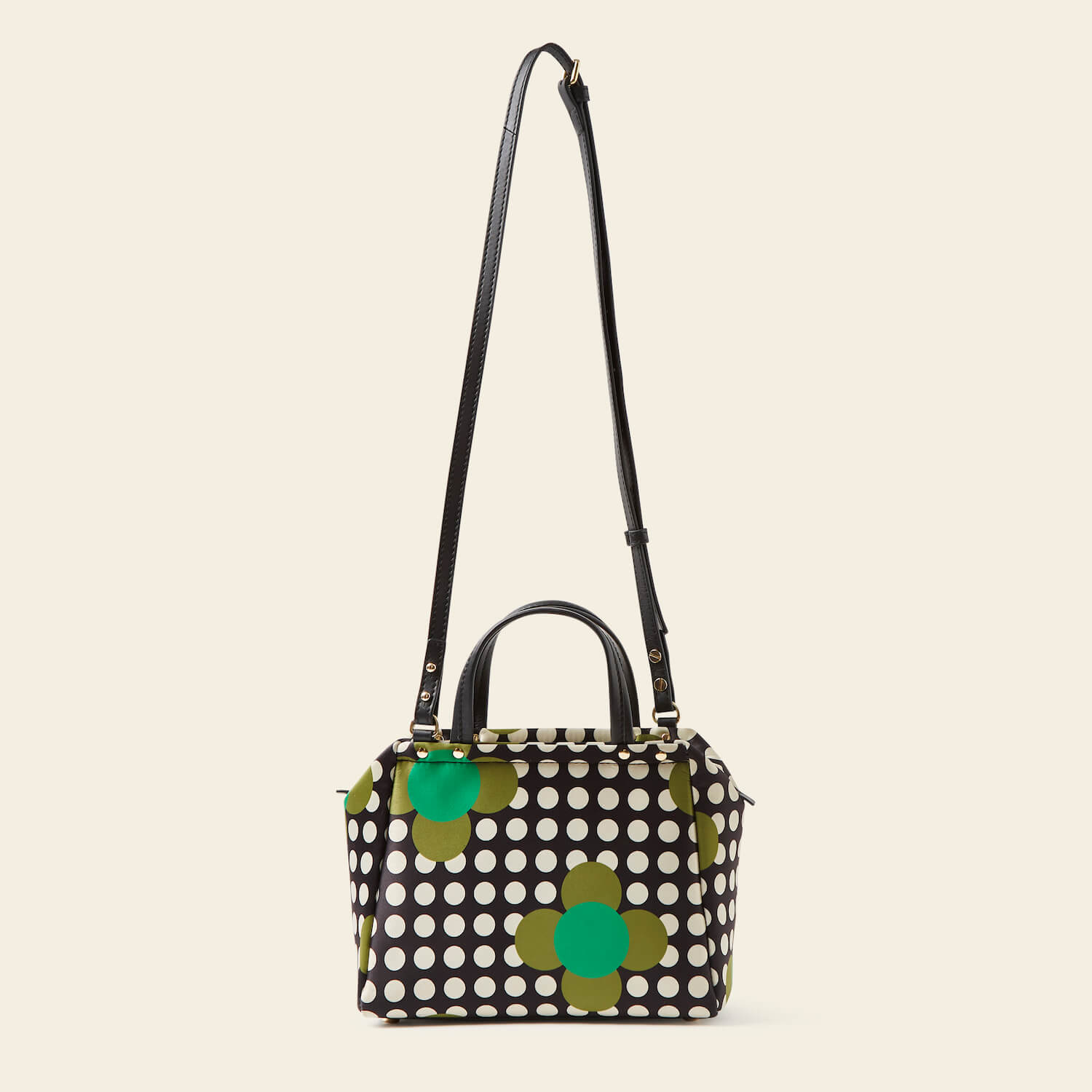 Stylish Concertina Crossbody Tote Bag with Jewel Flower Polka Dot Design - Perfect for Work, Travel & Everyday Use