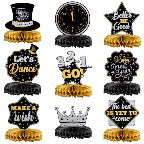 Glitter Gold Pack of 9