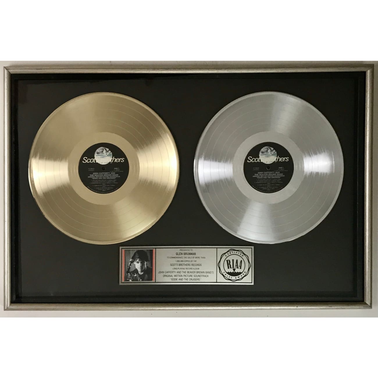 John Cafferty Eddie and the Cruisers RIAA Gold & Platinum Award Winning Album - Perfect for 80s Music Lovers & Classic Rock Collectors