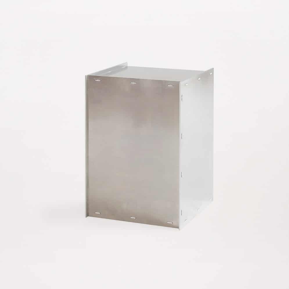 FRAMA Rivet Box Table - Modern Industrial Side Table with Metal Rivet Design for Living Room, Bedroom & Office Decor