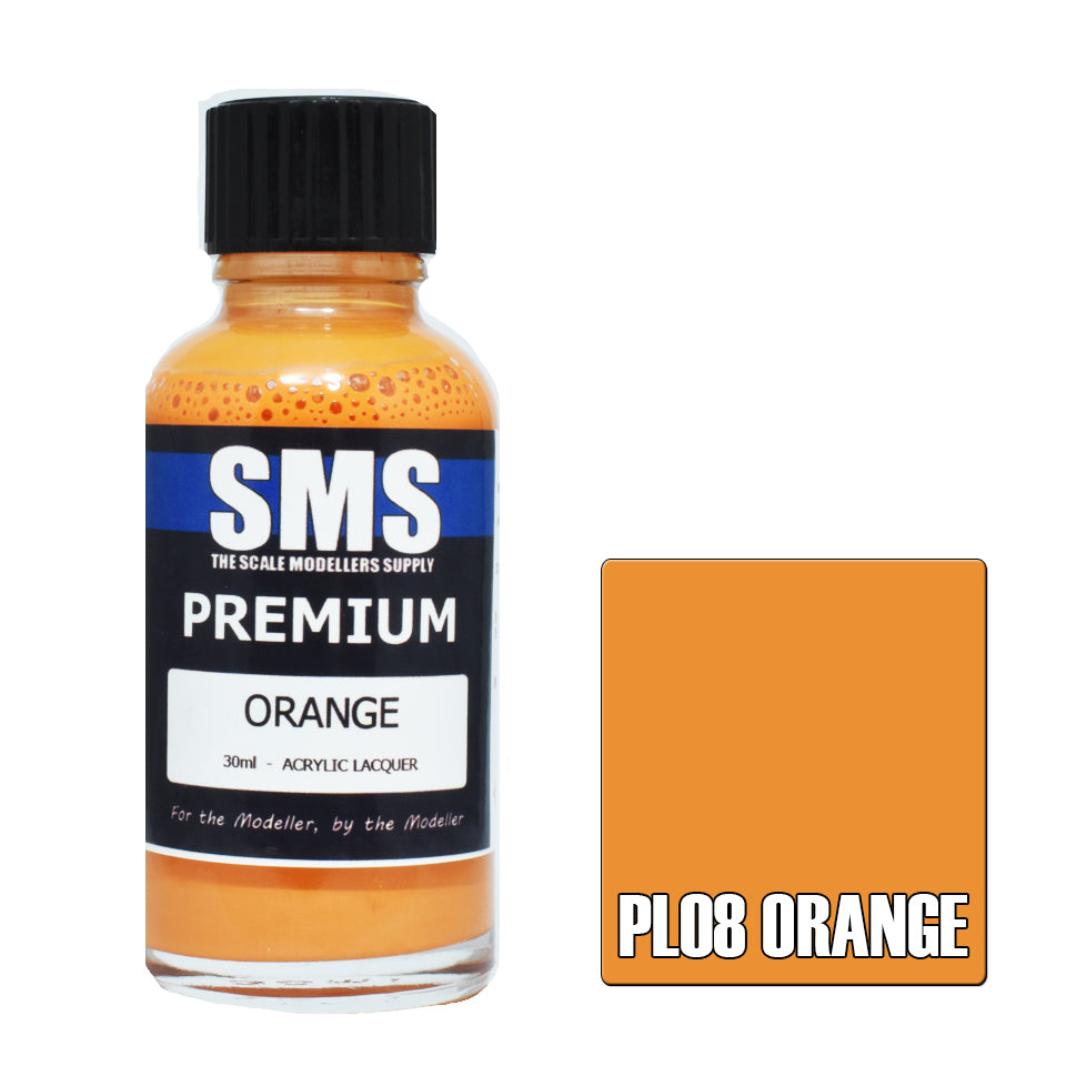 Premium 30ML Orange Acrylic Airbrush Paint for Scale Models - High-Quality Lacquer Finish - Perfect for Miniatures, War Gaming & DIY Crafts