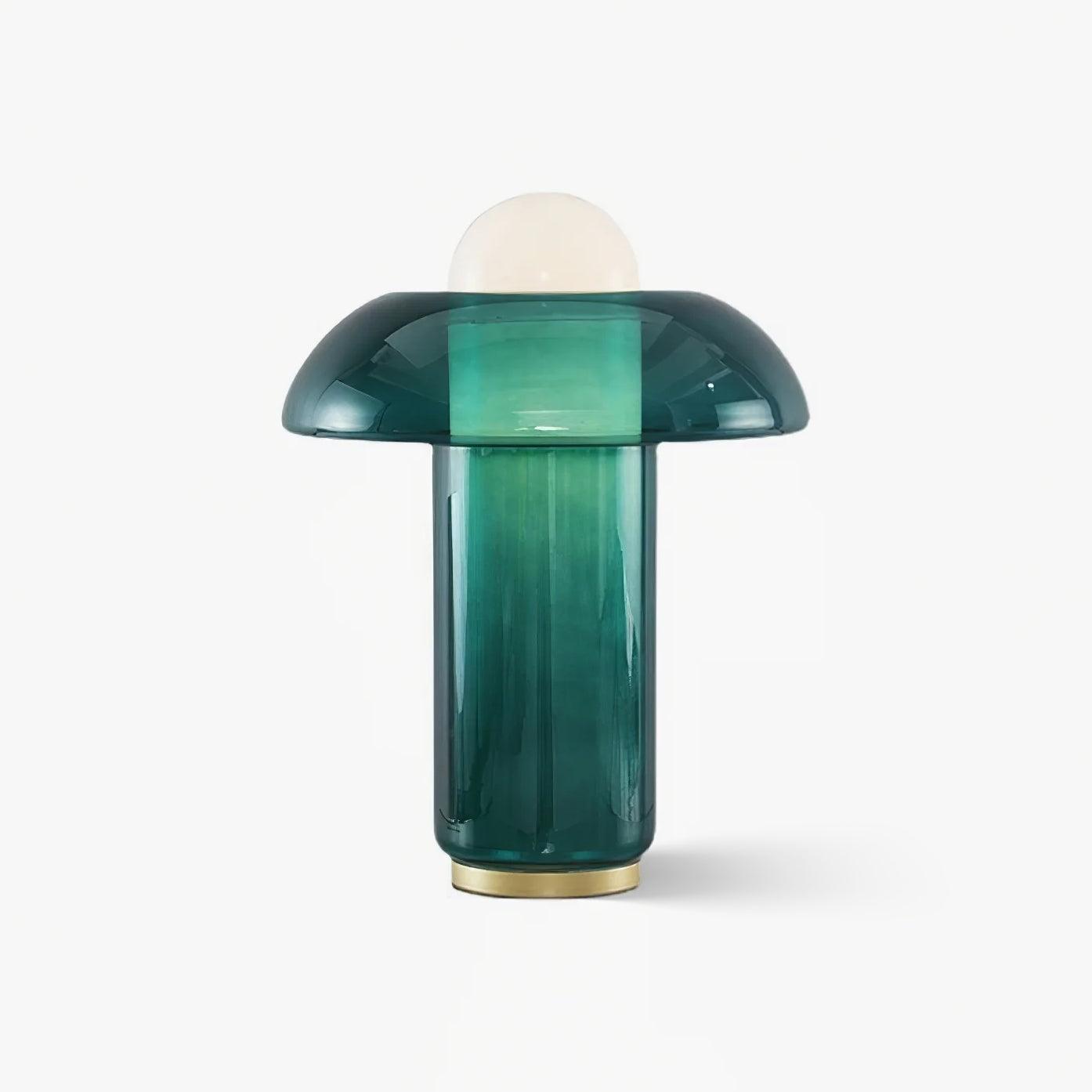 Modern Glass Mushroom Table Lamp - Elegant Bedside & Desk Lighting for Home & Office Decor