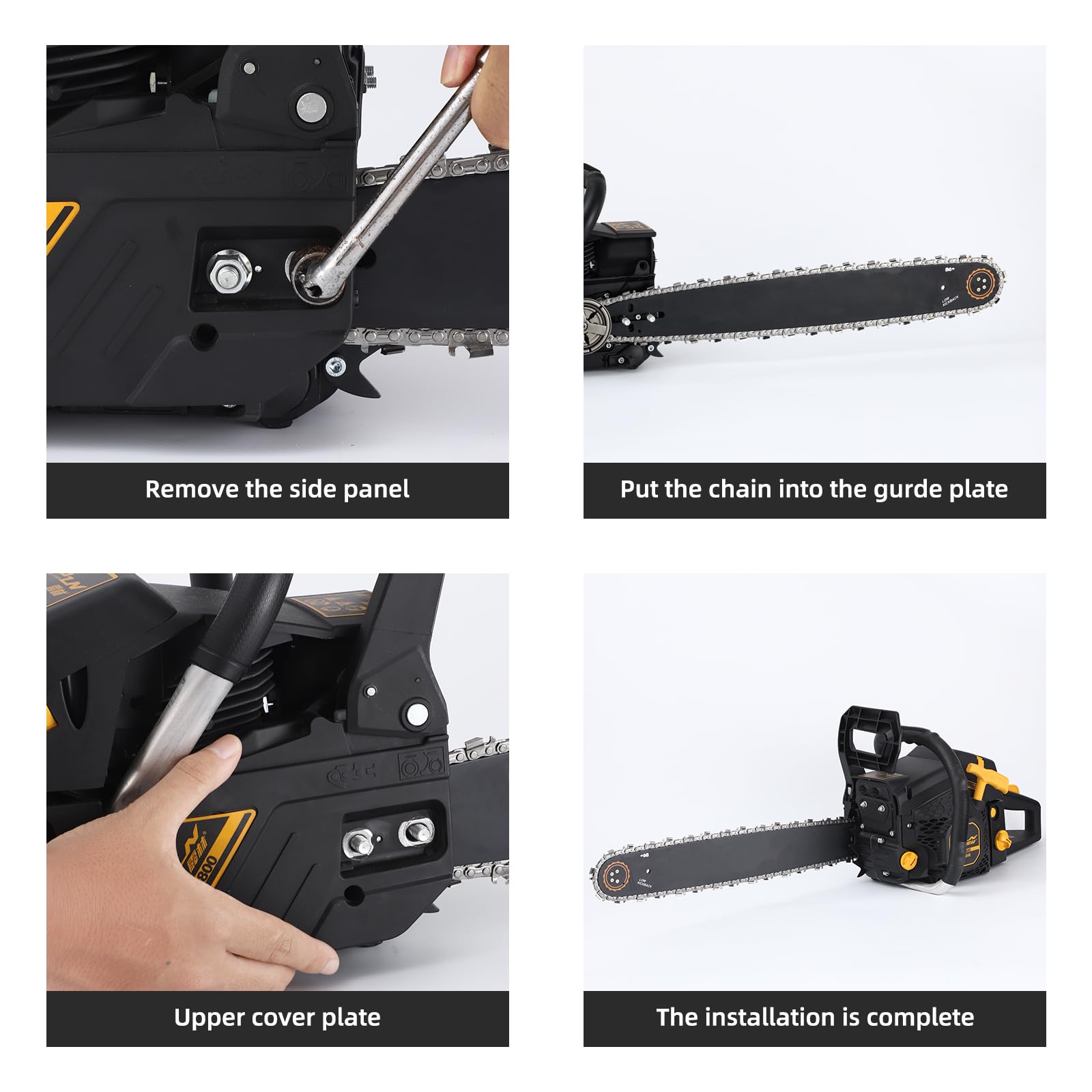 5 Pack 14 Inch Chainsaw Chain - 52 Drive Links .050
