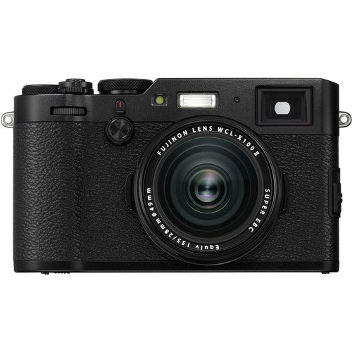 FUJIFILM X100VI Digital Camera Black with Wide-Angle Conversion Lens - Perfect for Street Photography, Travel & Vlogging
