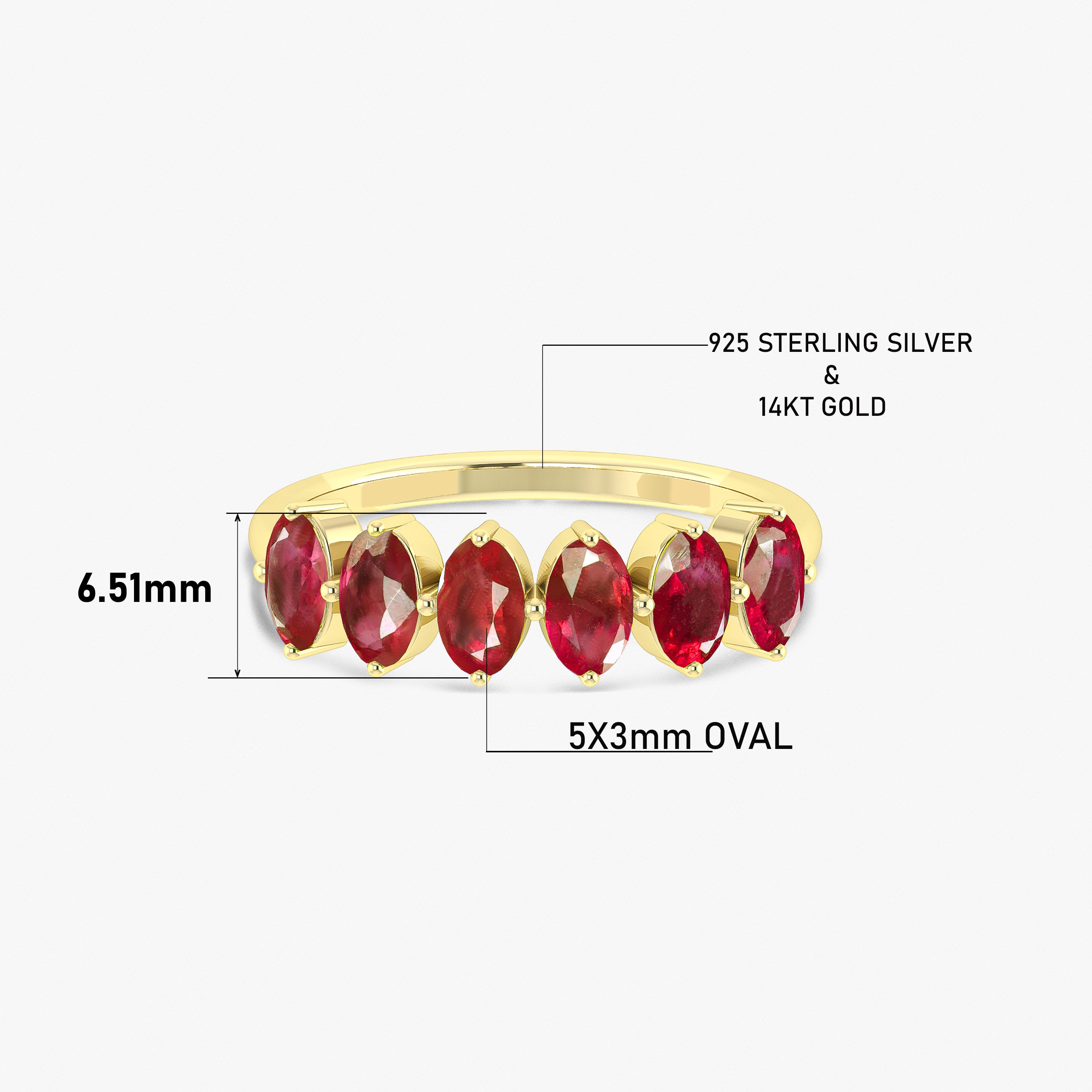 Elegant Red Oval Ruby Gemstone Ring for Women | 14K Gold Plated Vintage Jewelry | Perfect for Engagement, Wedding & Special Occasions