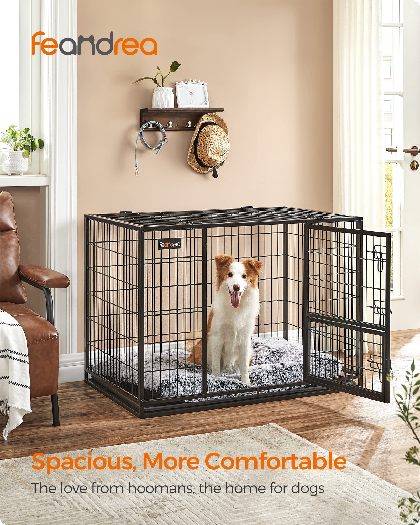 Feandrea Heavy-Duty Dog Crate - XL 42.1
